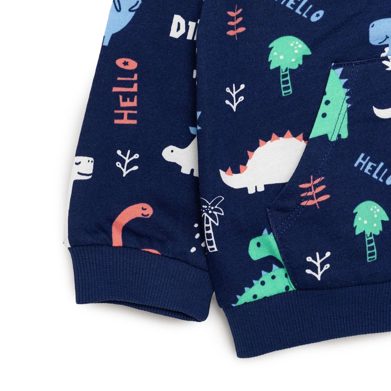 HelloBaby Basic Boy Dinosaur Patterned Jumpsuit - Printed - Image 5
