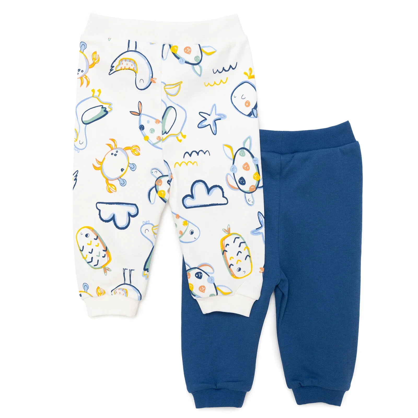 HelloBaby Basic Boy Joggers 2 pcs - Navy Blue - Image 2