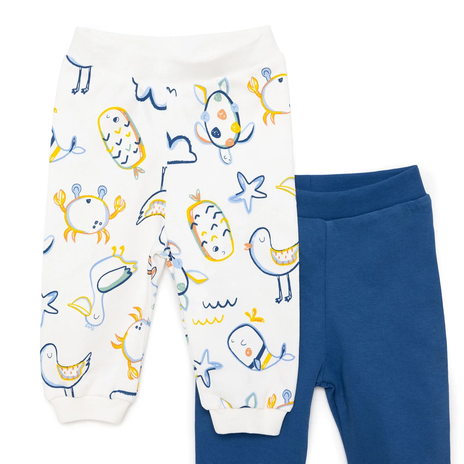 HelloBaby Basic Boy Joggers 2 pcs - Navy Blue - Image 3