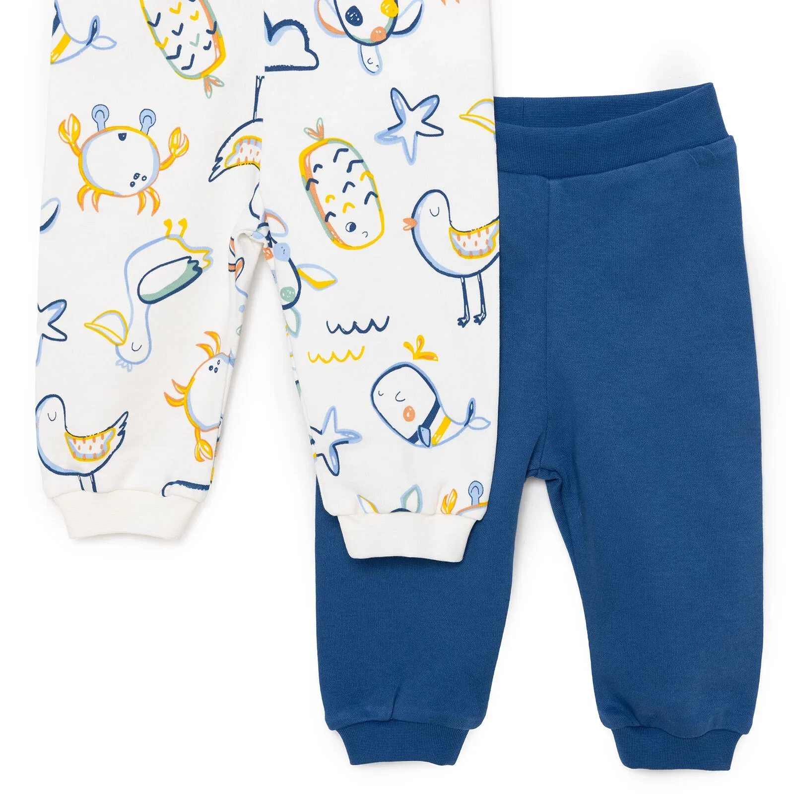 HelloBaby Basic Boy Joggers 2 pcs - Navy Blue - Image 4