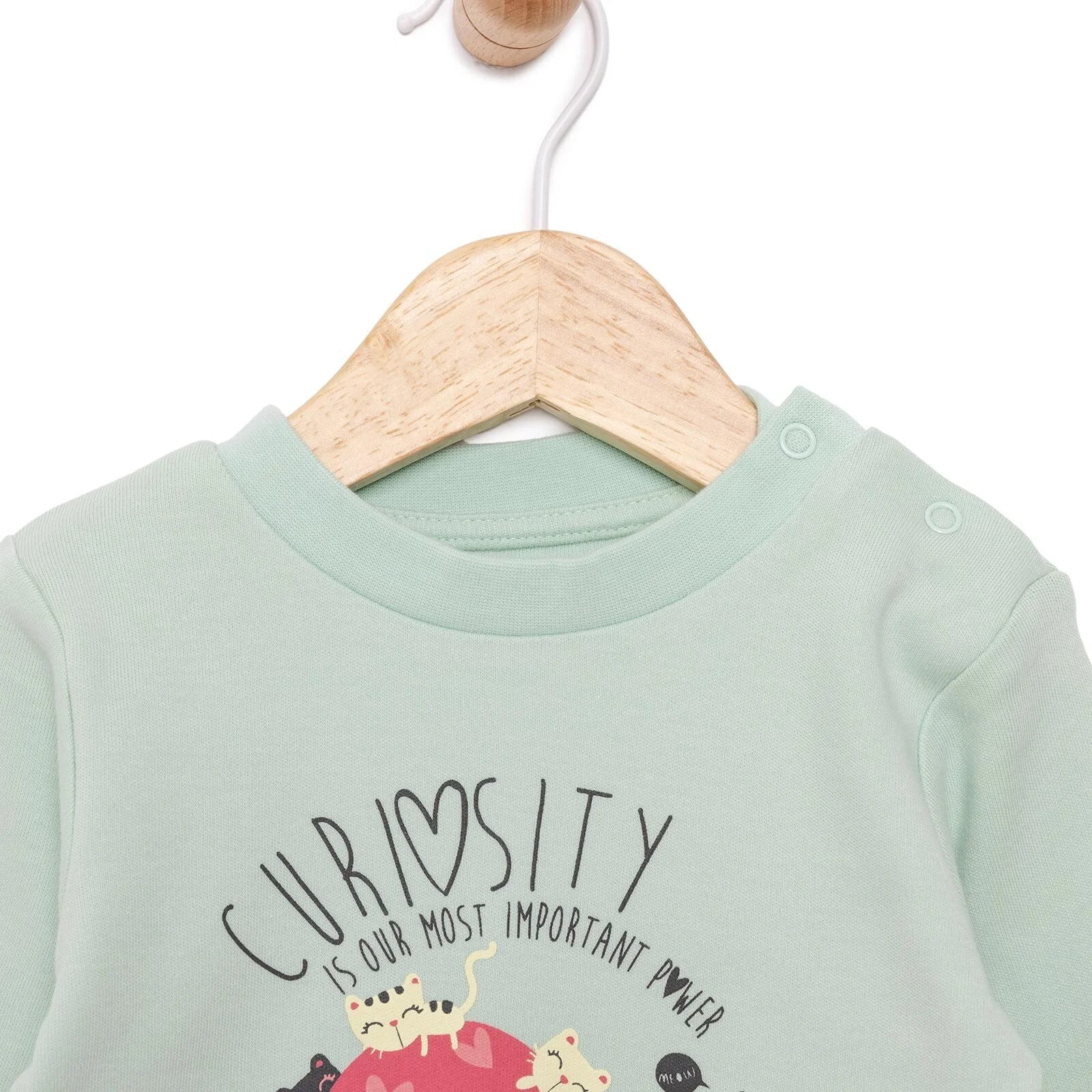 HelloBaby Basic Cat Printed Interlock Long Sleeve T-Shirt - Multicolour - Image 3