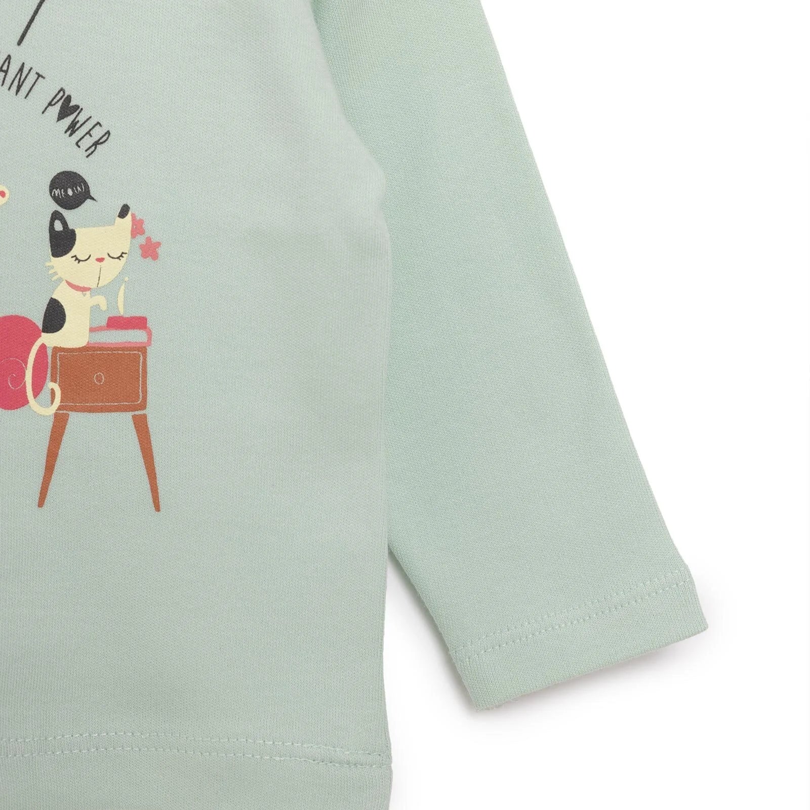 HelloBaby Basic Cat Printed Interlock Long Sleeve T-Shirt - Multicolour - Image 7
