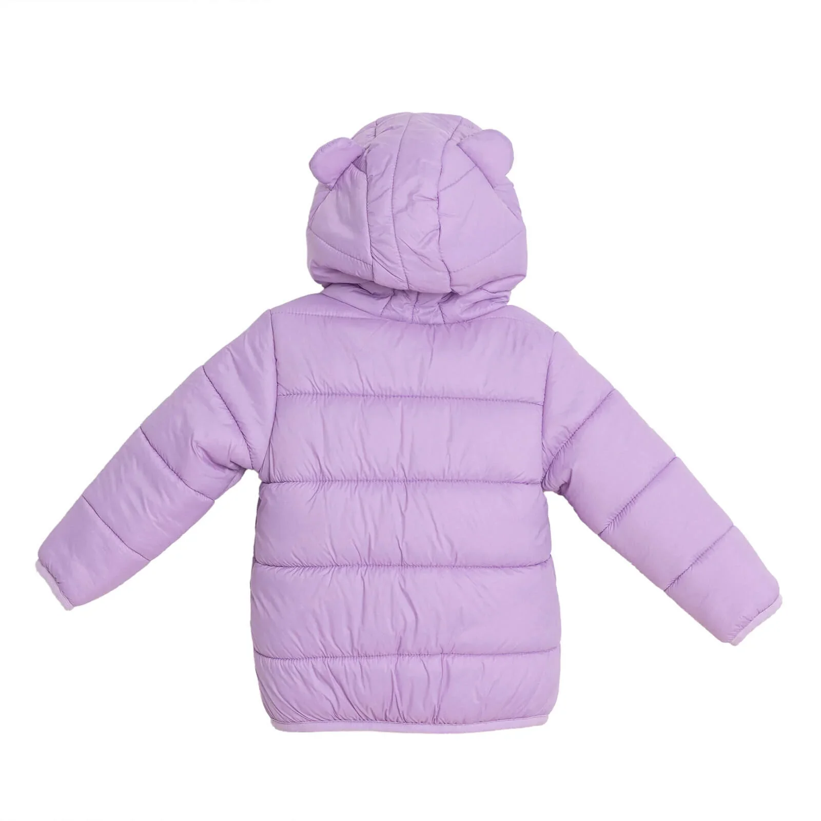 HelloBaby Basic Eared Hoodie Coat - Lilac - Image 3