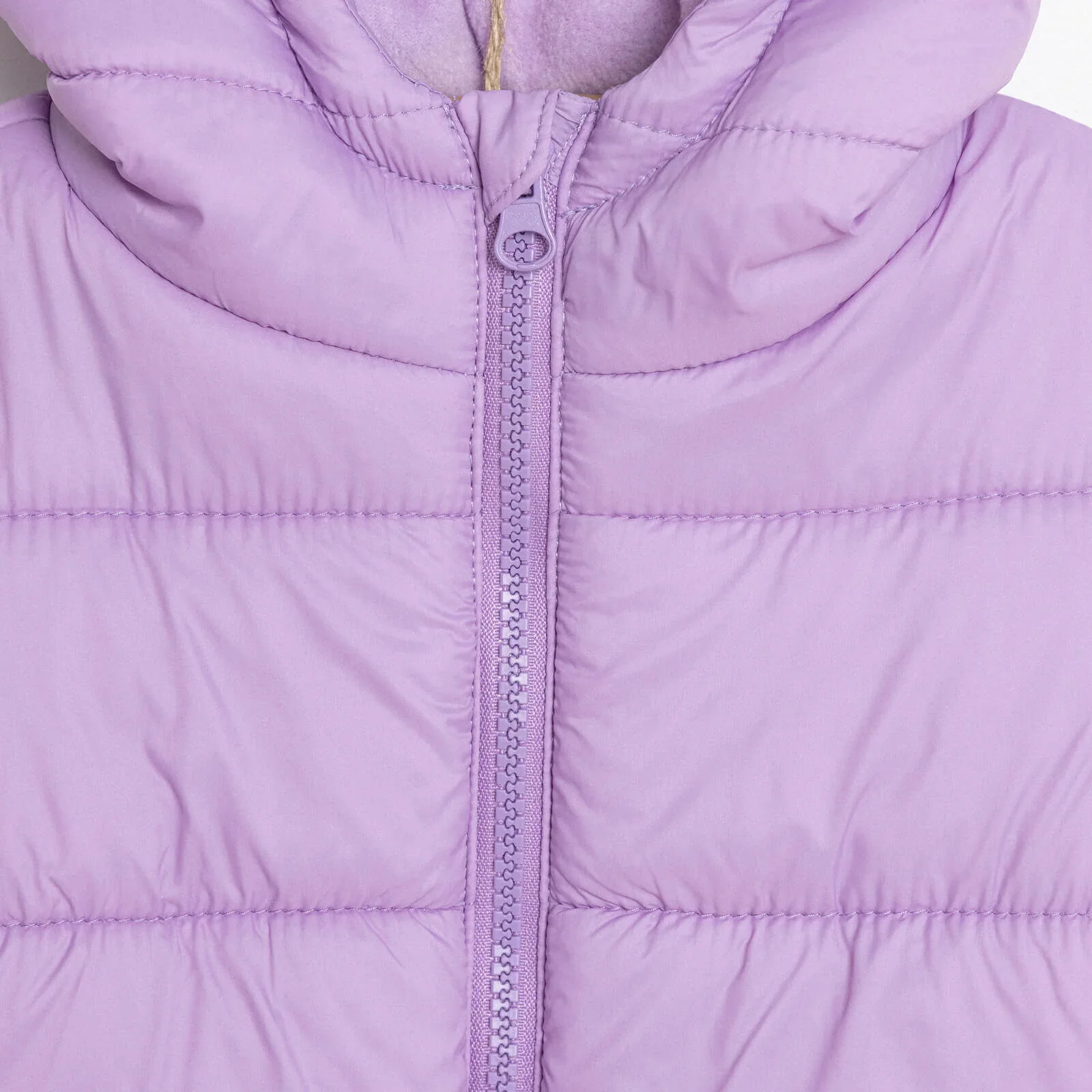 HelloBaby Basic Eared Hoodie Coat - Lilac - Image 7