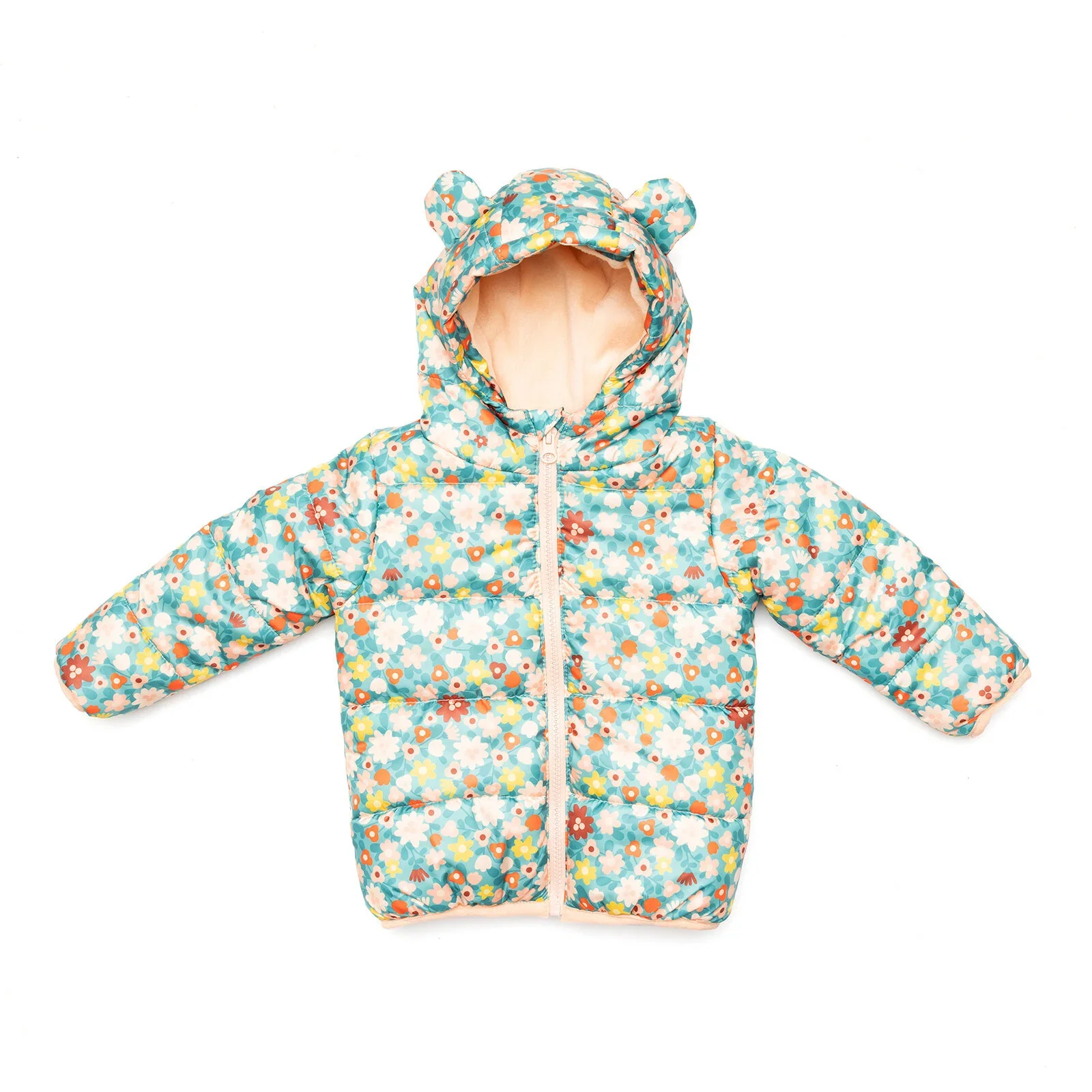 HelloBaby Basic Flower Printed Eared Coa - Printed - Image 2