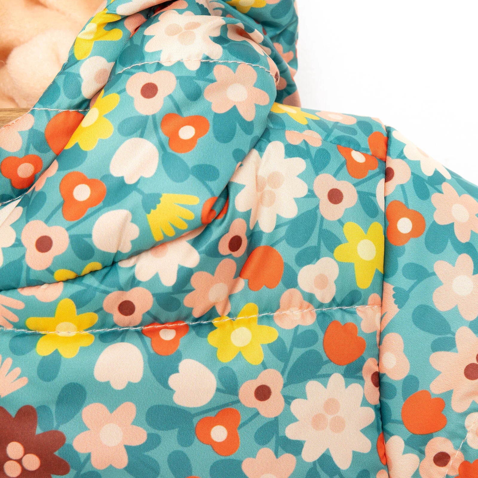 HelloBaby Basic Flower Printed Eared Coa - Printed - Image 6