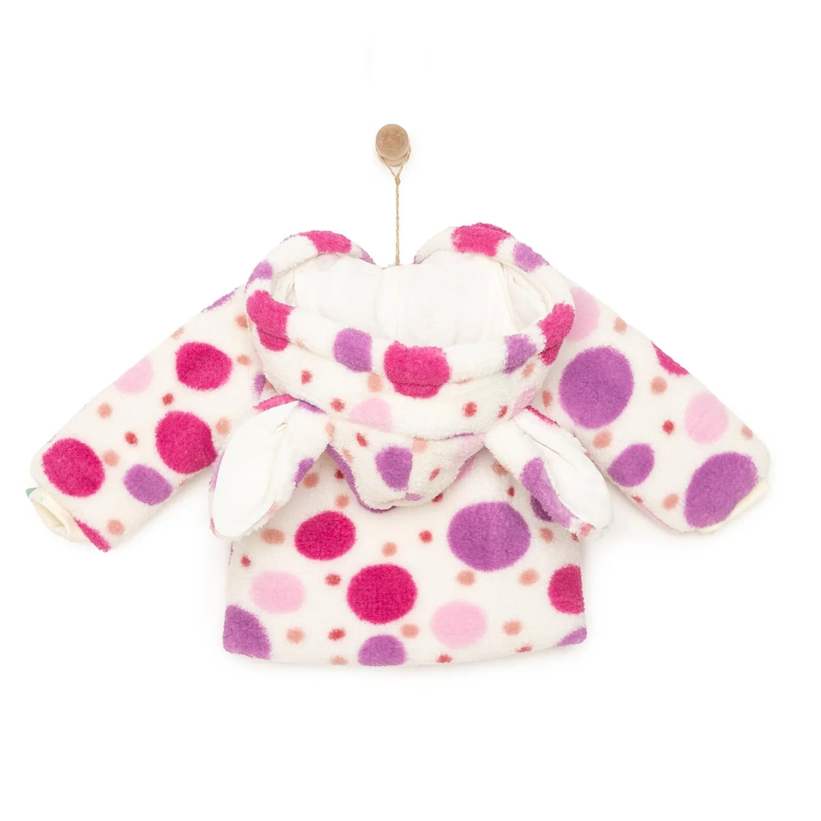 HelloBaby Basic Girl 3D Ears Welsoft Jacket - Rose - Image 4