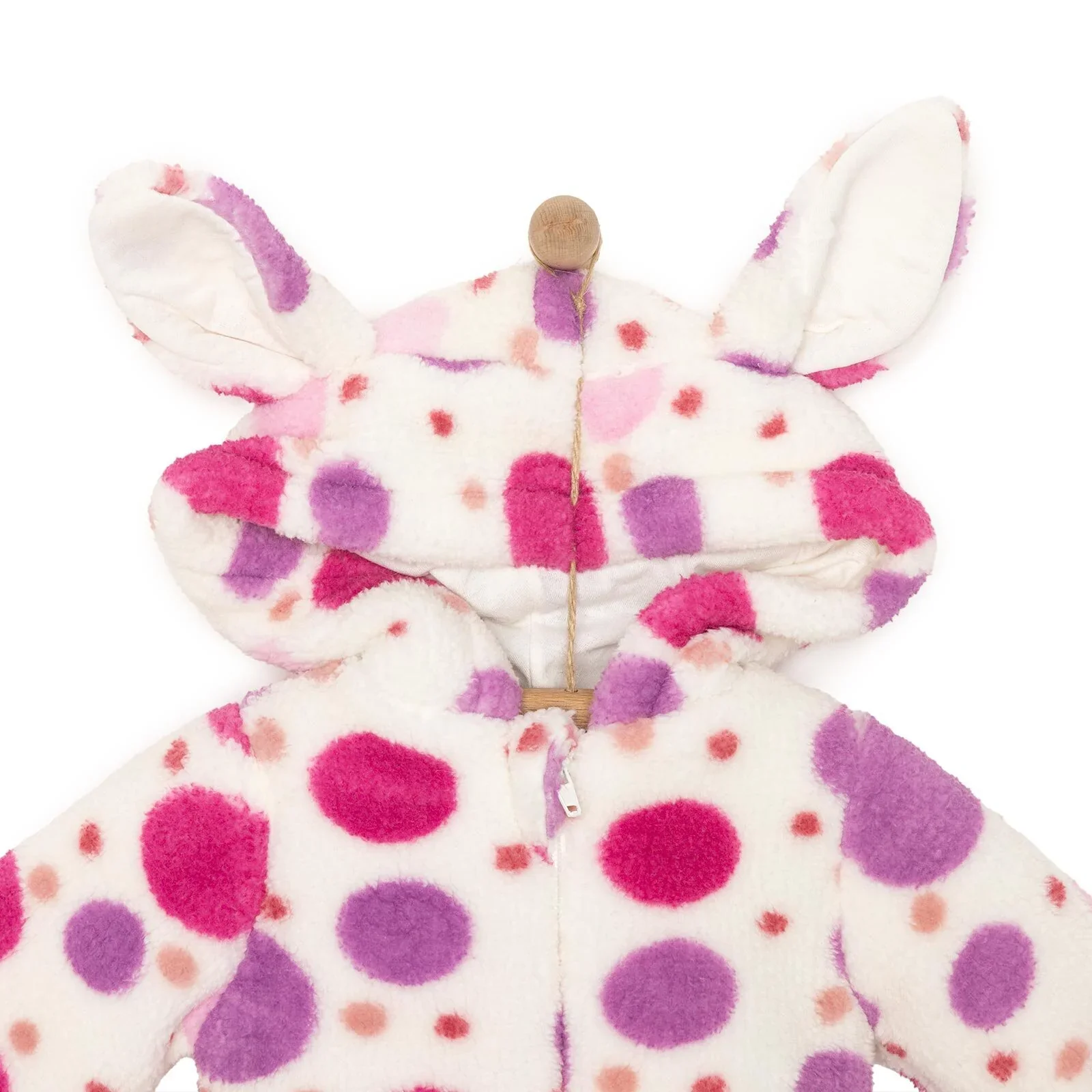 HelloBaby Basic Girl 3D Ears Welsoft Jacket - Rose - Image 5