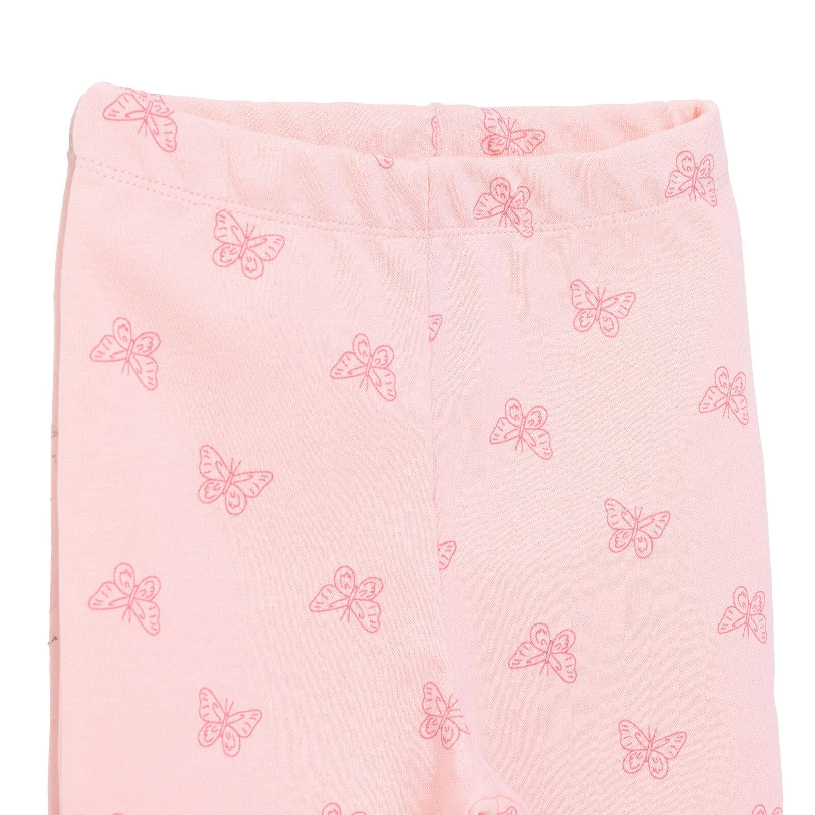 HelloBaby Basic Girl Butterfly Patterns Leggings - Light Pink - Image 3