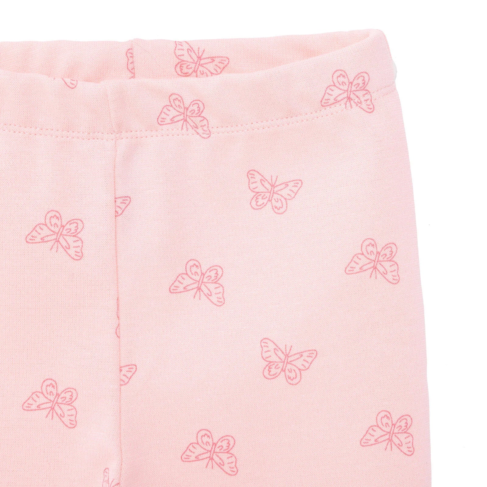 HelloBaby Basic Girl Butterfly Patterns Leggings - Light Pink - Image 4