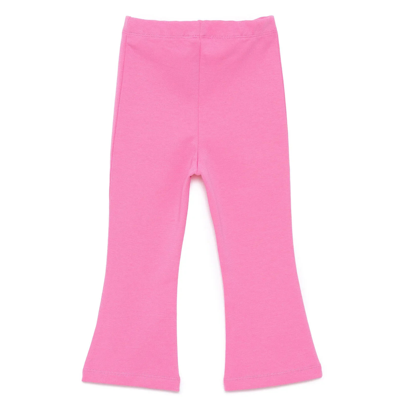 HelloBaby Basic Girl Flare Leggings - Dark Pink - Image 2