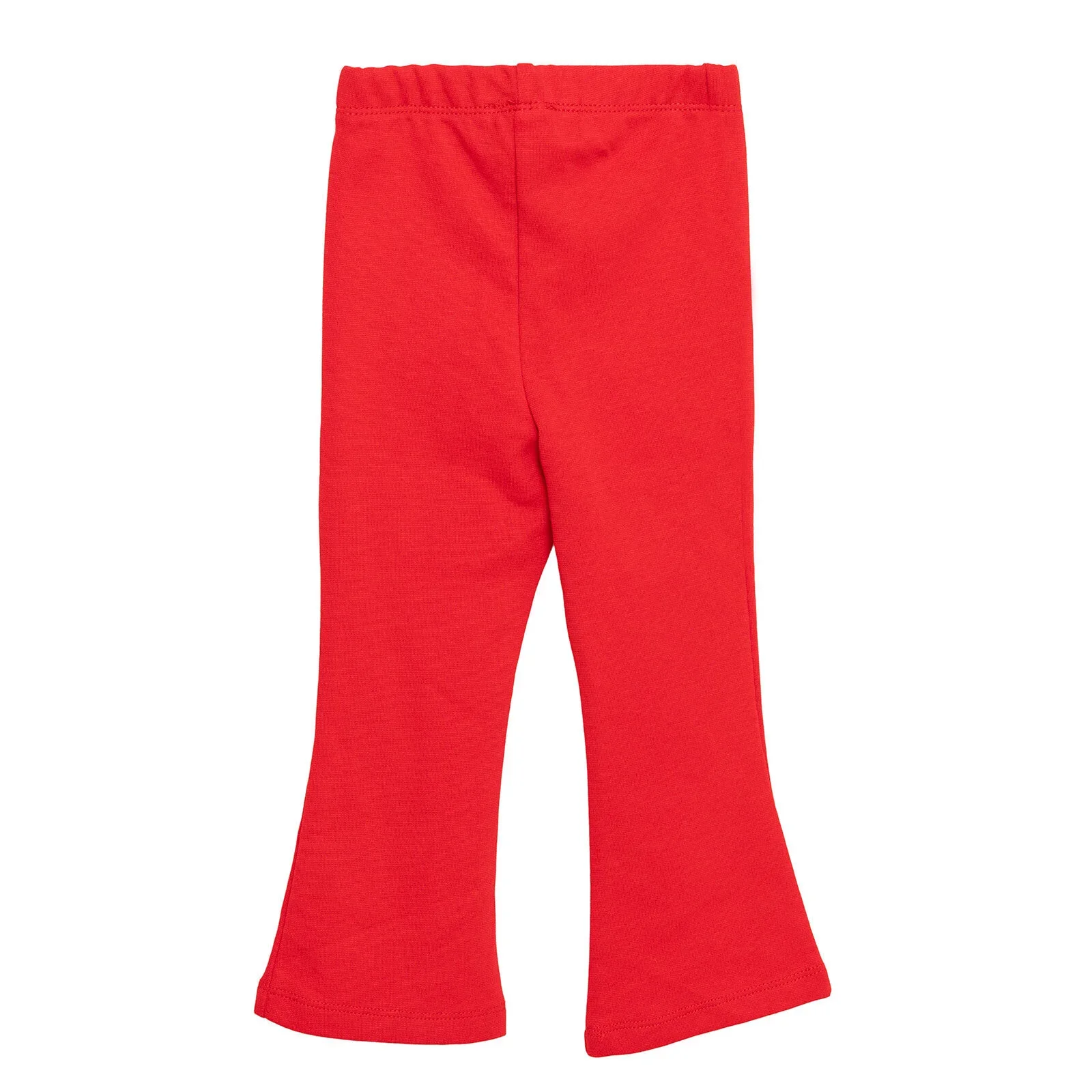 HelloBaby Basic Girl Flare Leggings - Red - Image 2