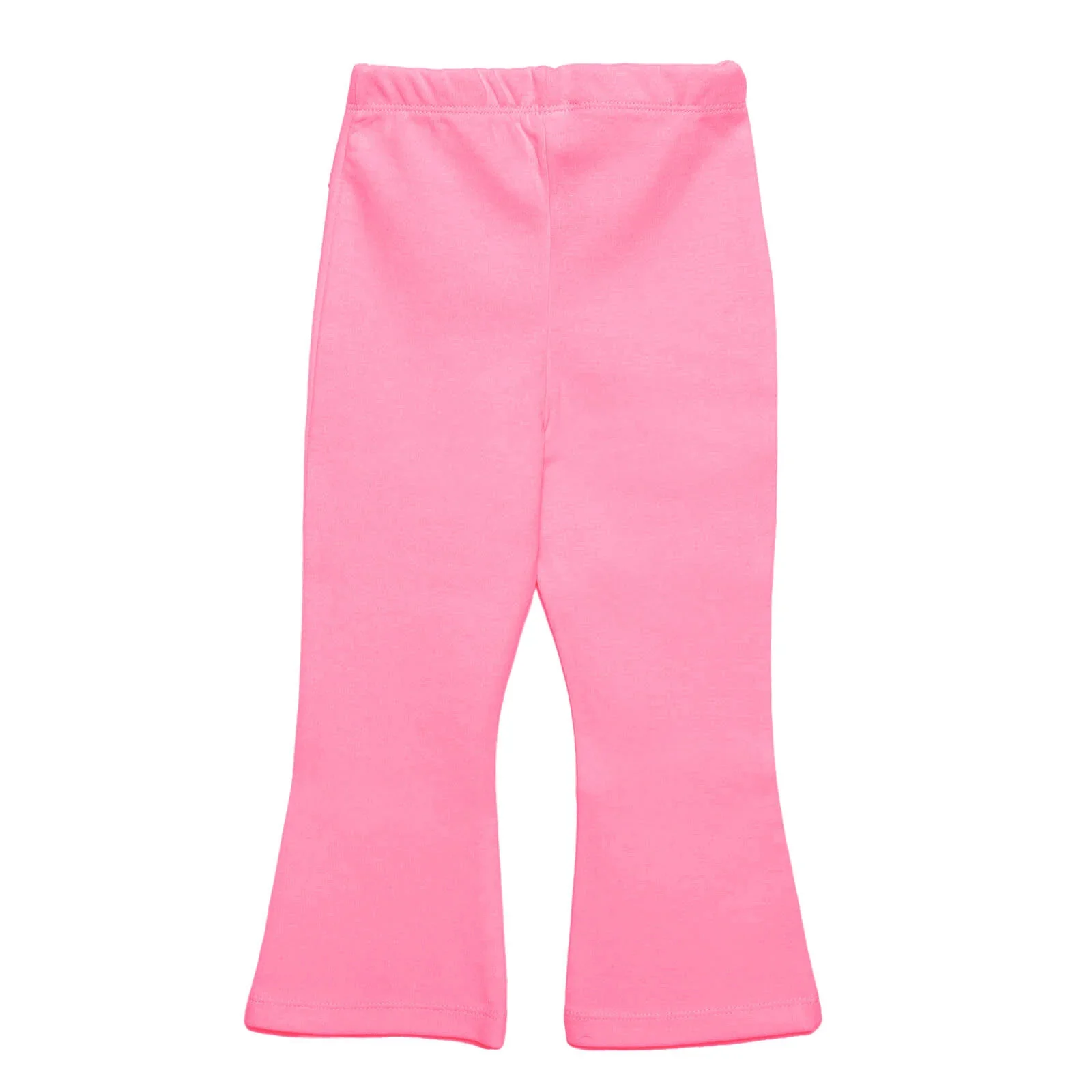 HelloBaby Basic Girl Flare Leggings - Light Pink - Image 2