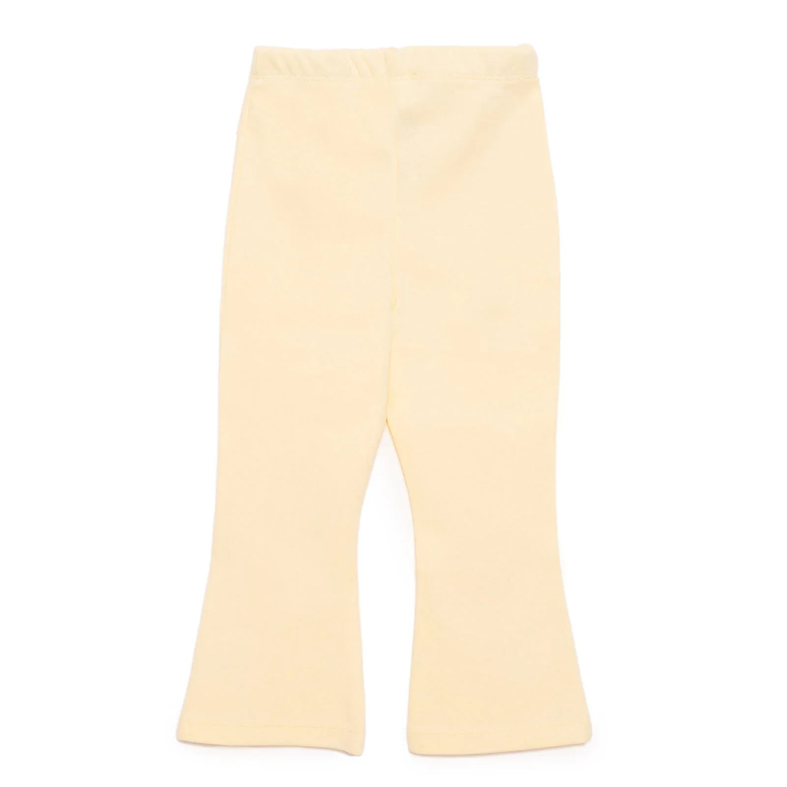 HelloBaby Basic Girl Flare Leggings - Yellow - Image 2