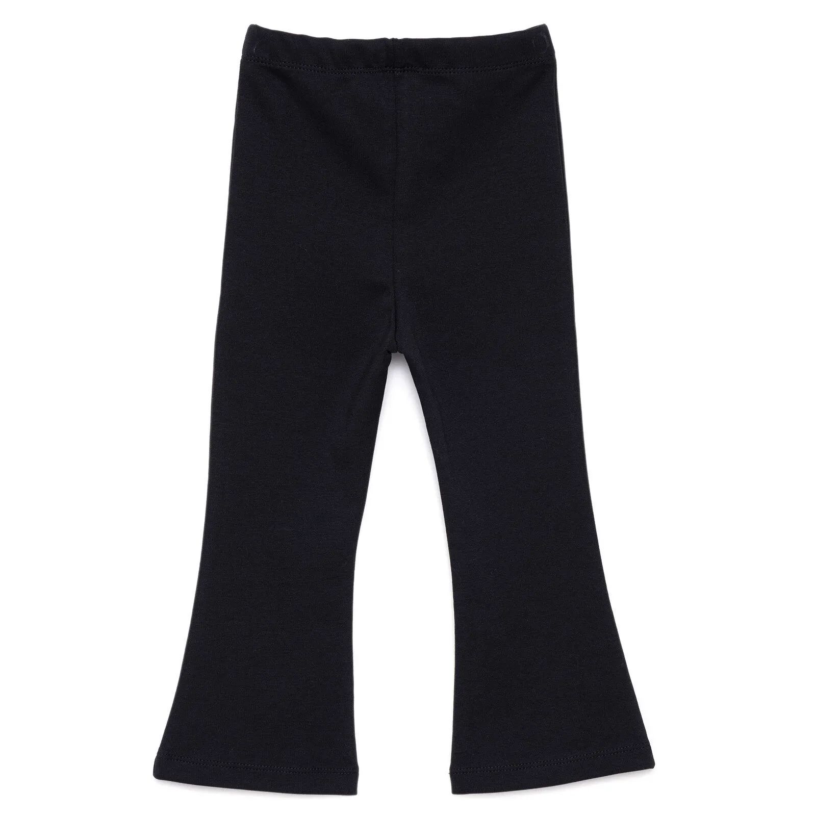 HelloBaby Basic Girl Flare Leggings - Black - Image 2