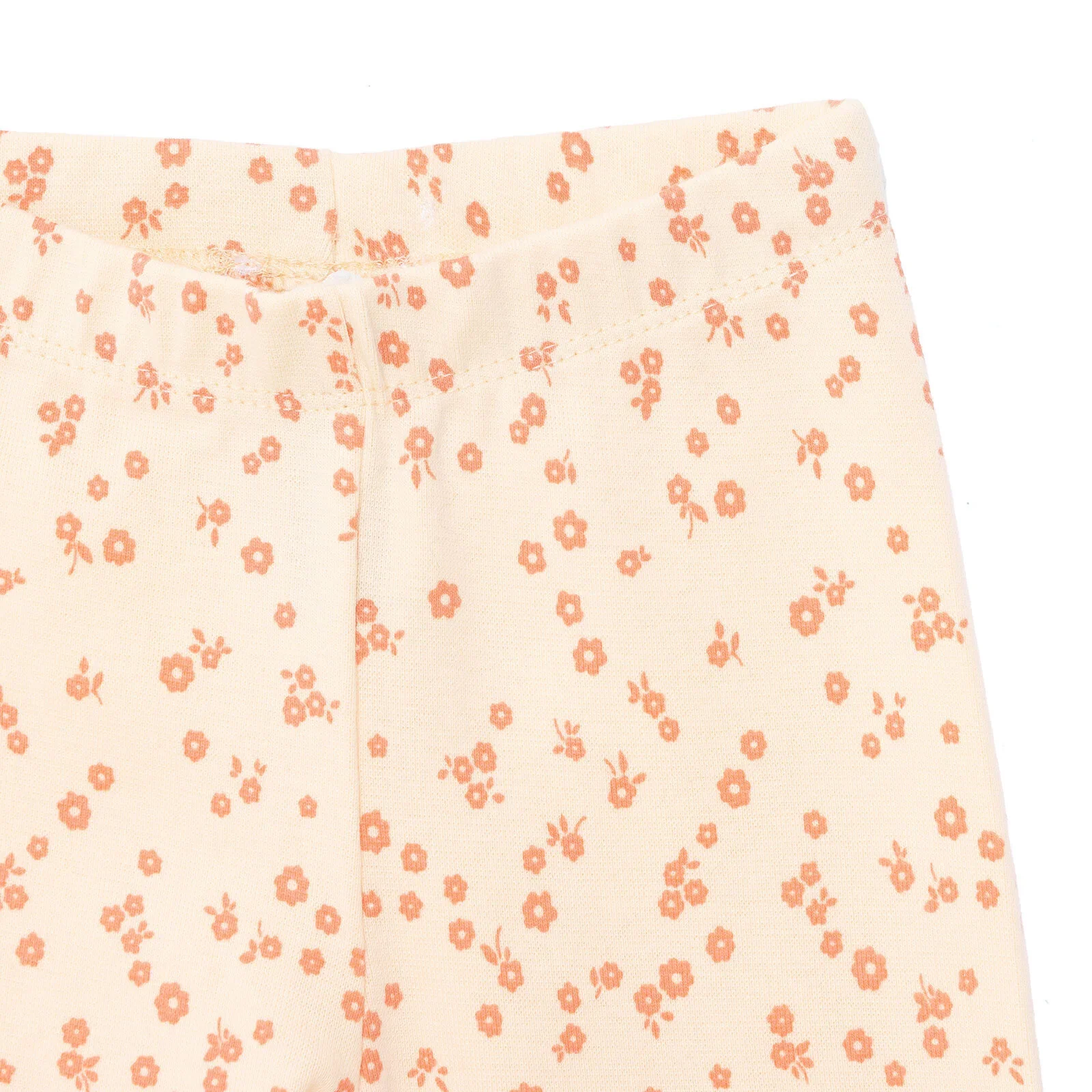 HelloBaby Basic Girl Flowers Patterns Leggings - Light Yellow - Image 4
