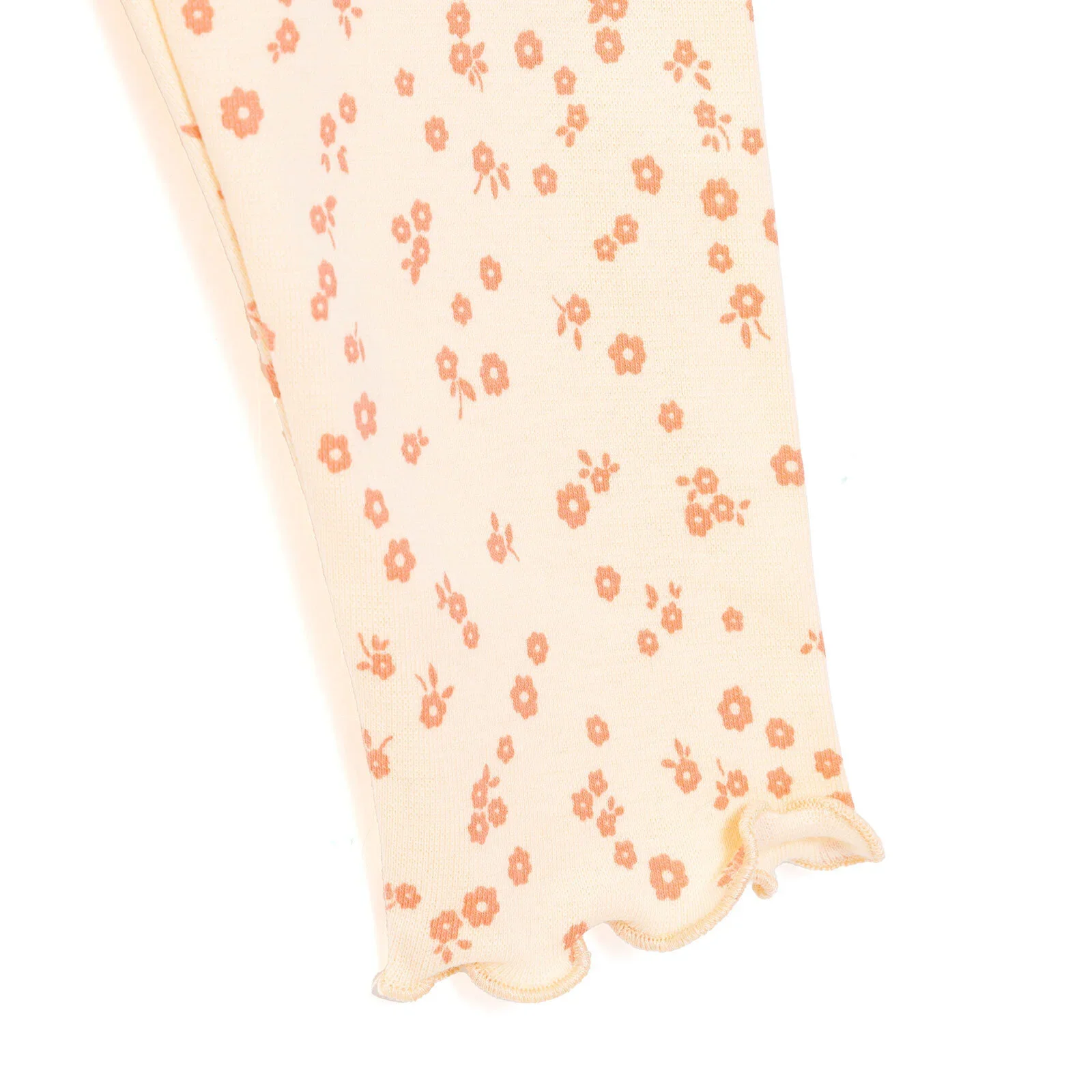 HelloBaby Basic Girl Flowers Patterns Leggings - Light Yellow - Image 6