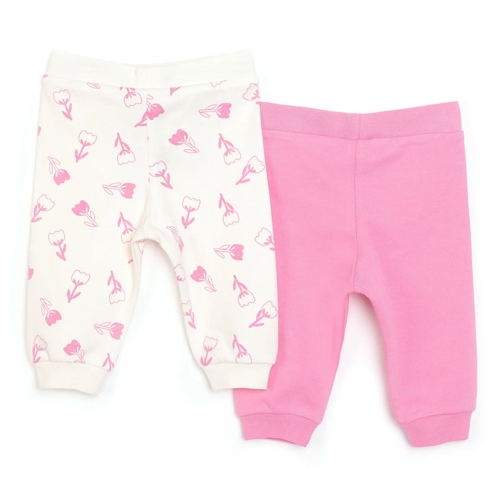 HelloBaby Basic Girl Joggers 2 pcs - Fuchsia - Image 2