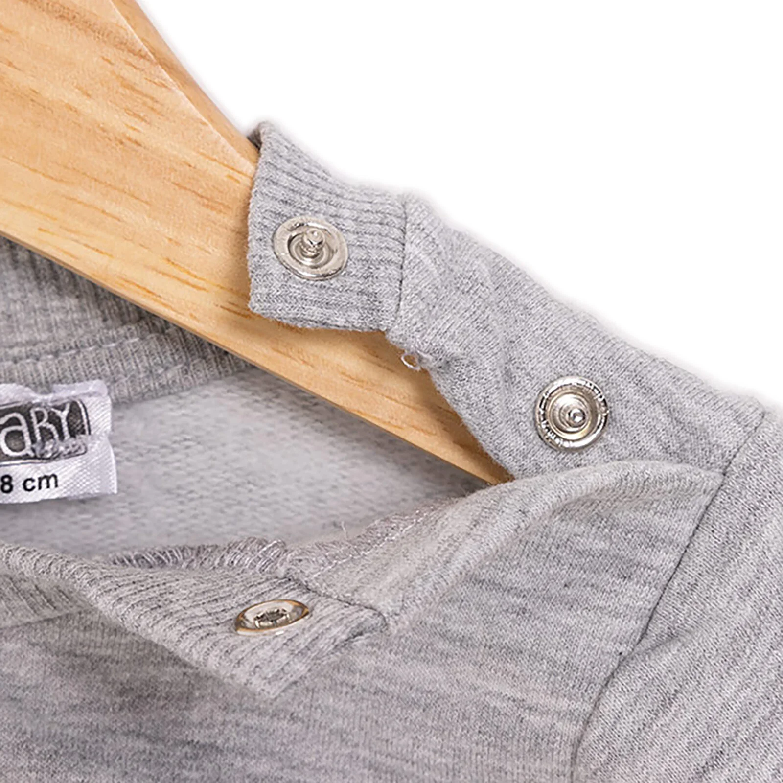 HelloBaby Basic Low Raised Dinokater Printed Sweatshirt - Grey Melange - Image 5