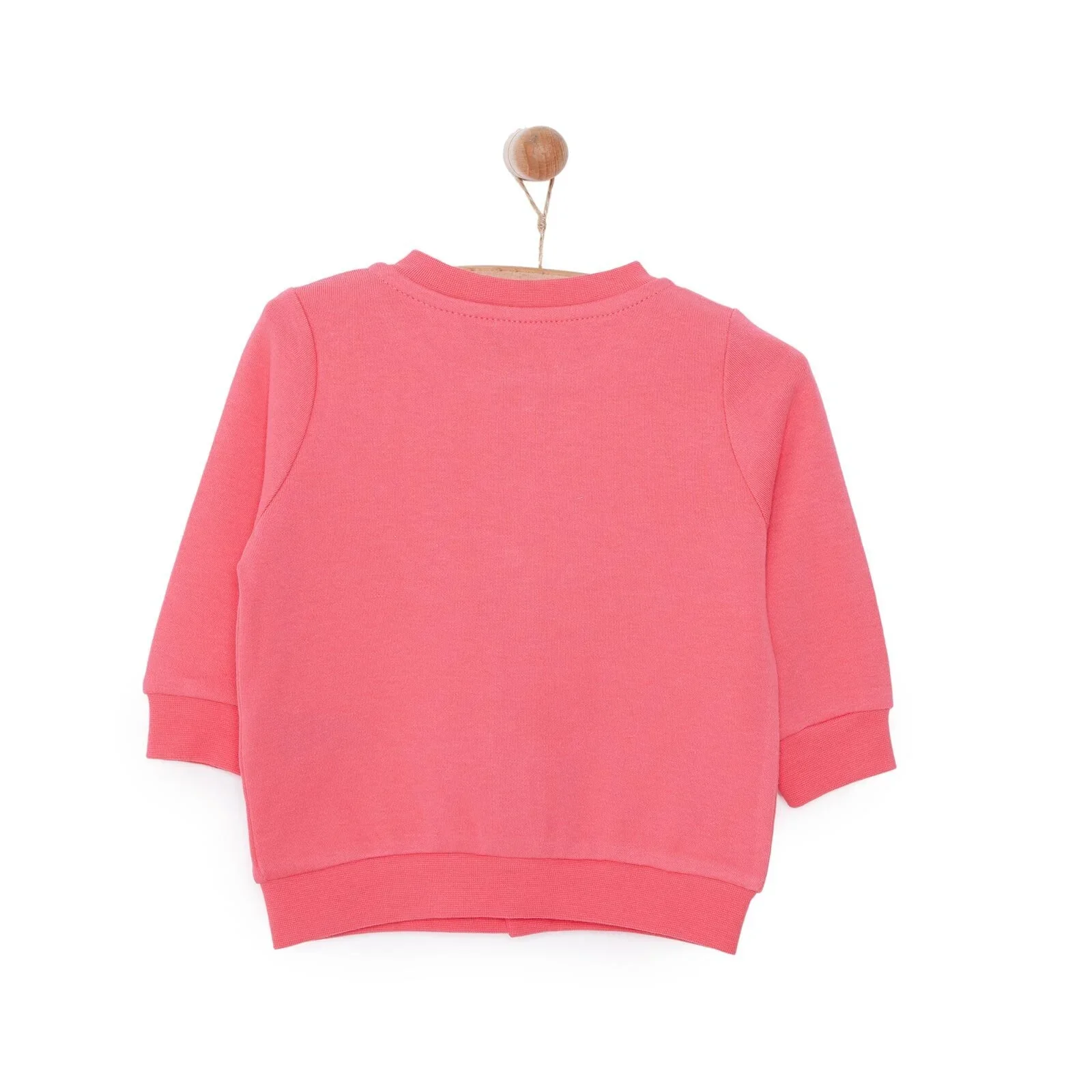 HelloBaby Basic Rib Cardigan - Dark Pink - Image 2