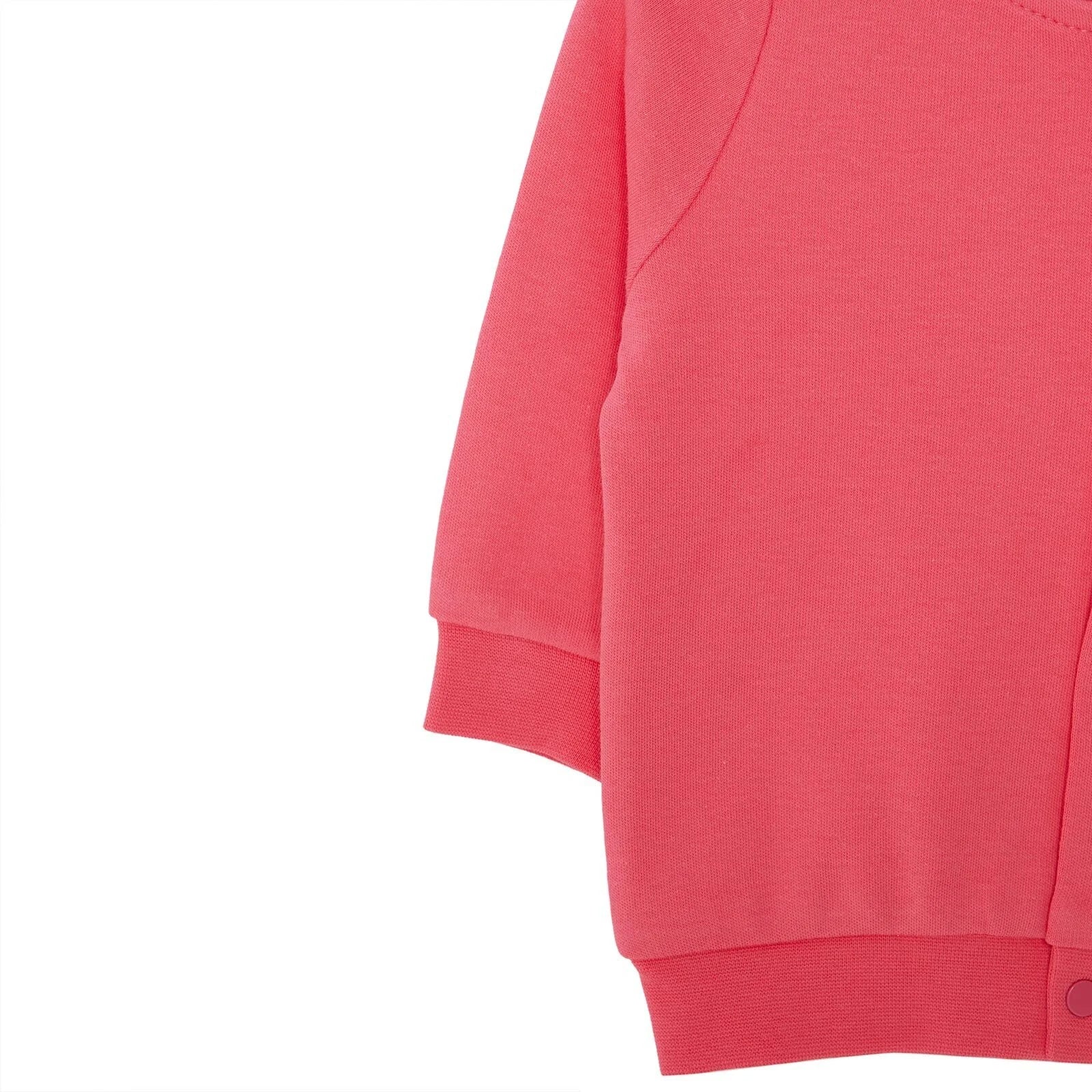 HelloBaby Basic Rib Cardigan - Dark Pink - Image 4