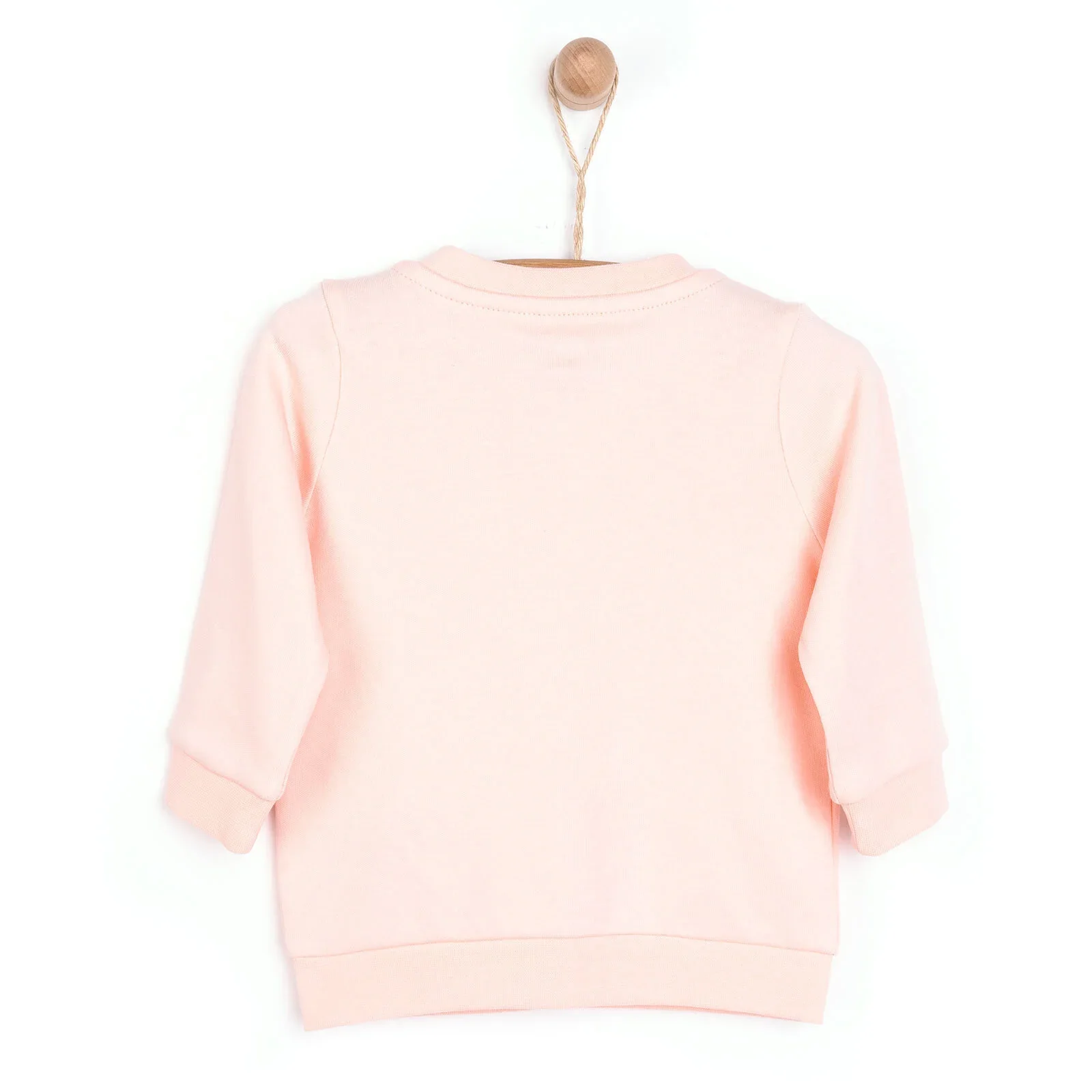 HelloBaby Basic Rib Cardigan - Light Pink - Image 2