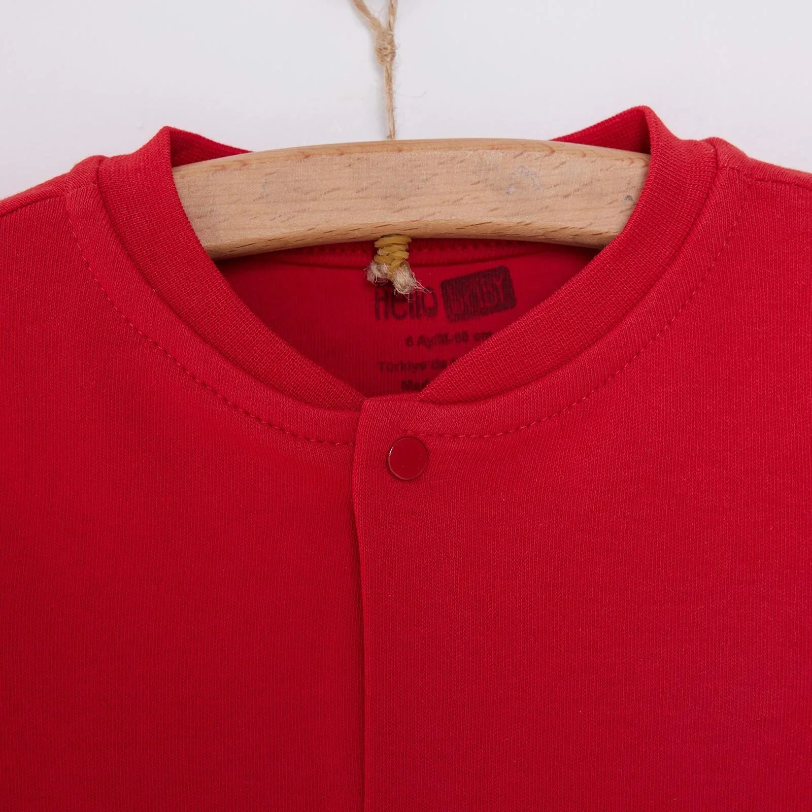 HelloBaby Basic Rib Cardigan - Red - Image 5