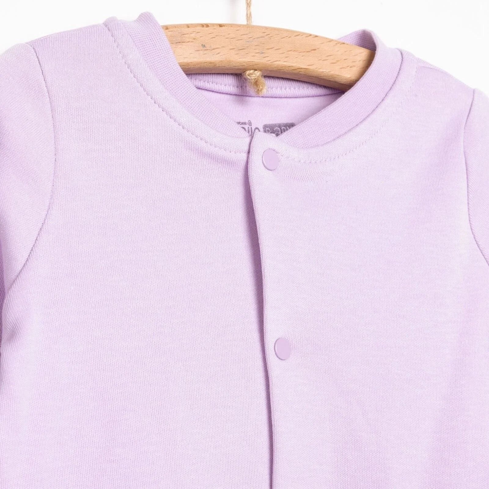 HelloBaby Basic Rib Cardigan - Purple - Image 2