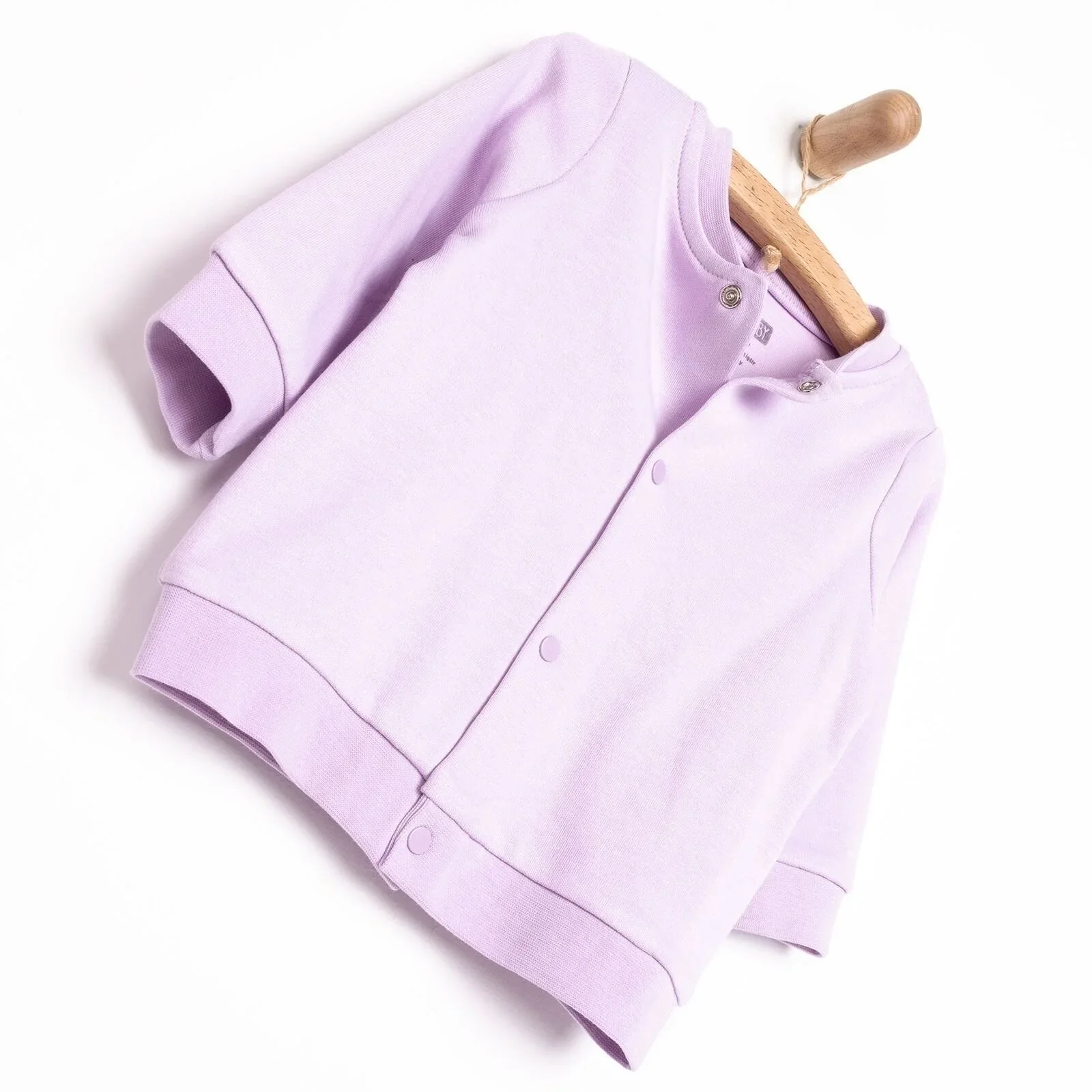 HelloBaby Basic Rib Cardigan - Purple - Image 4