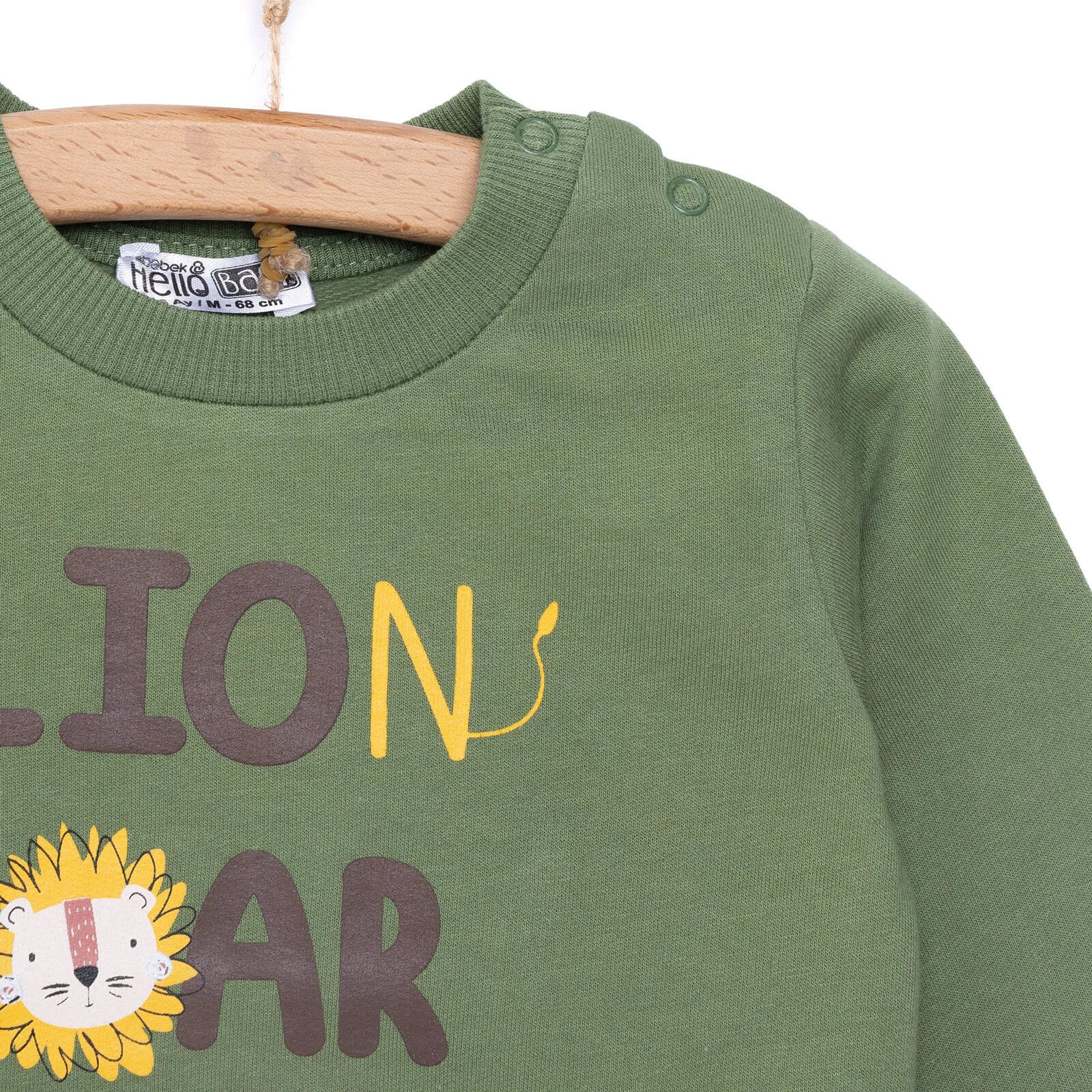 HelloBaby Basic Sweatshirt - Dark Green - Image 3