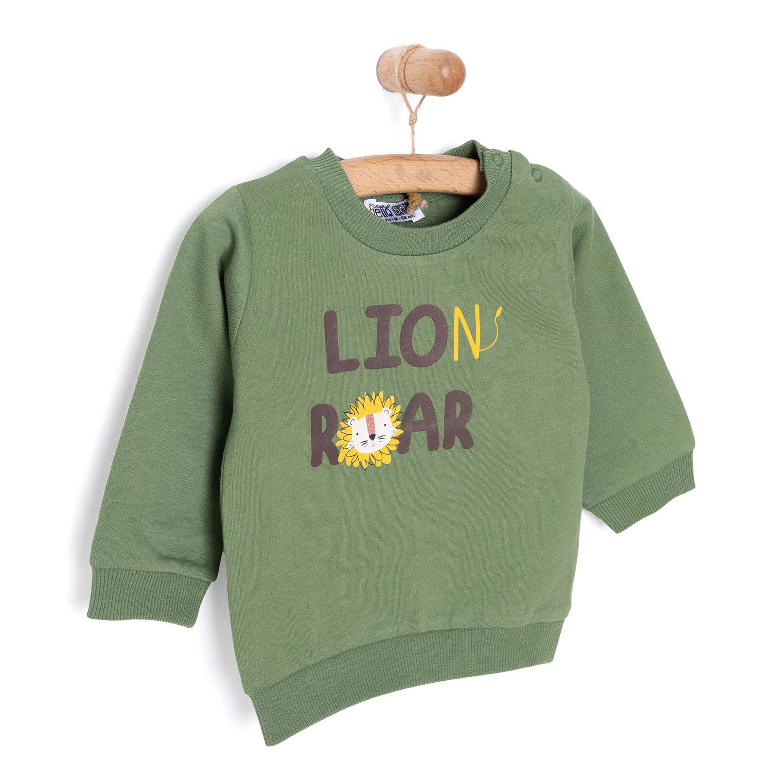 HelloBaby Basic Sweatshirt - Dark Green - Image 5