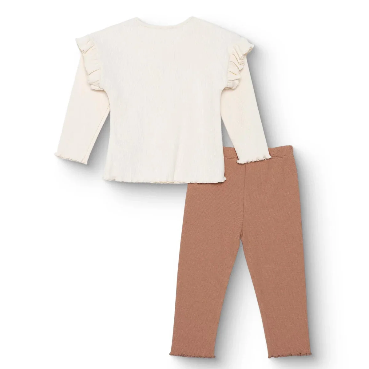 HelloBaby Blouse-Leggings - Ecru - Image 2
