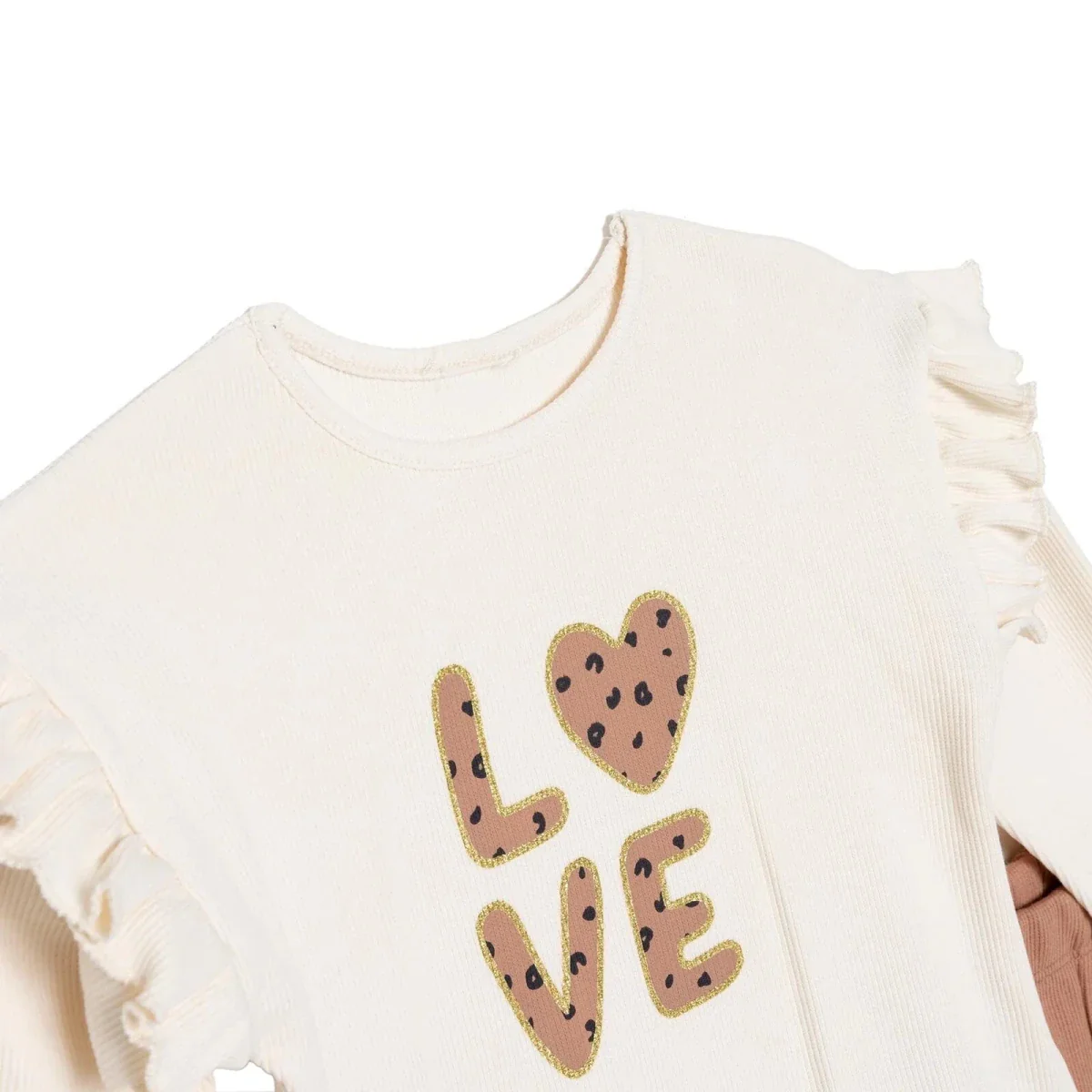 HelloBaby Blouse-Leggings - Ecru - Image 3