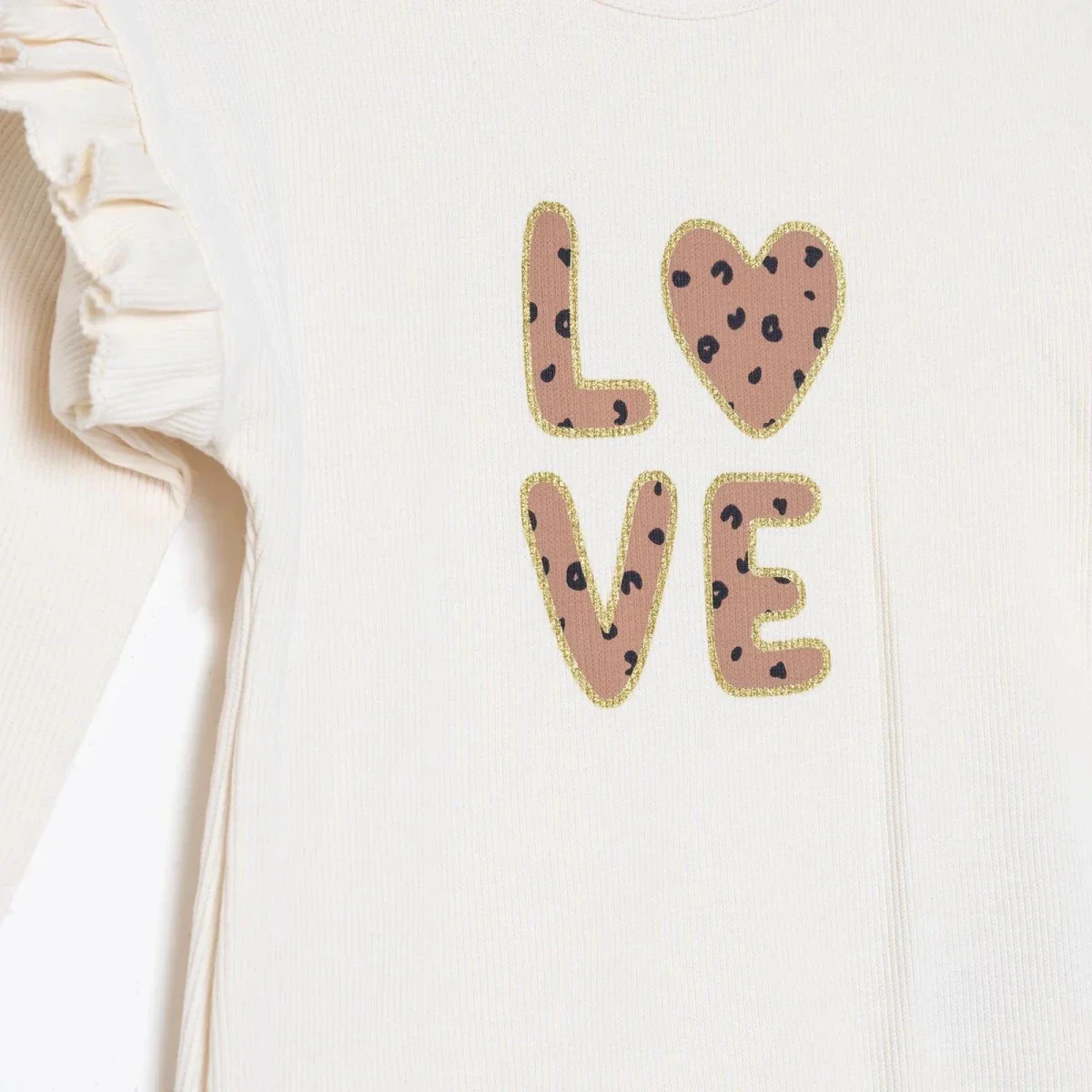 HelloBaby Blouse-Leggings - Ecru - Image 4