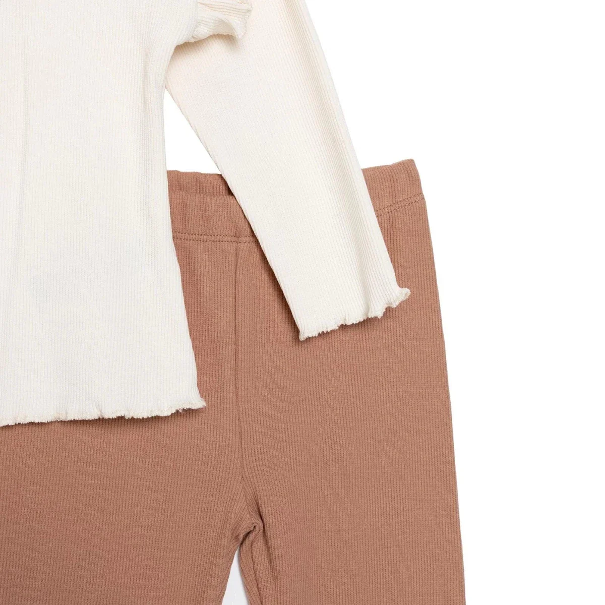 HelloBaby Blouse-Leggings - Ecru - Image 5