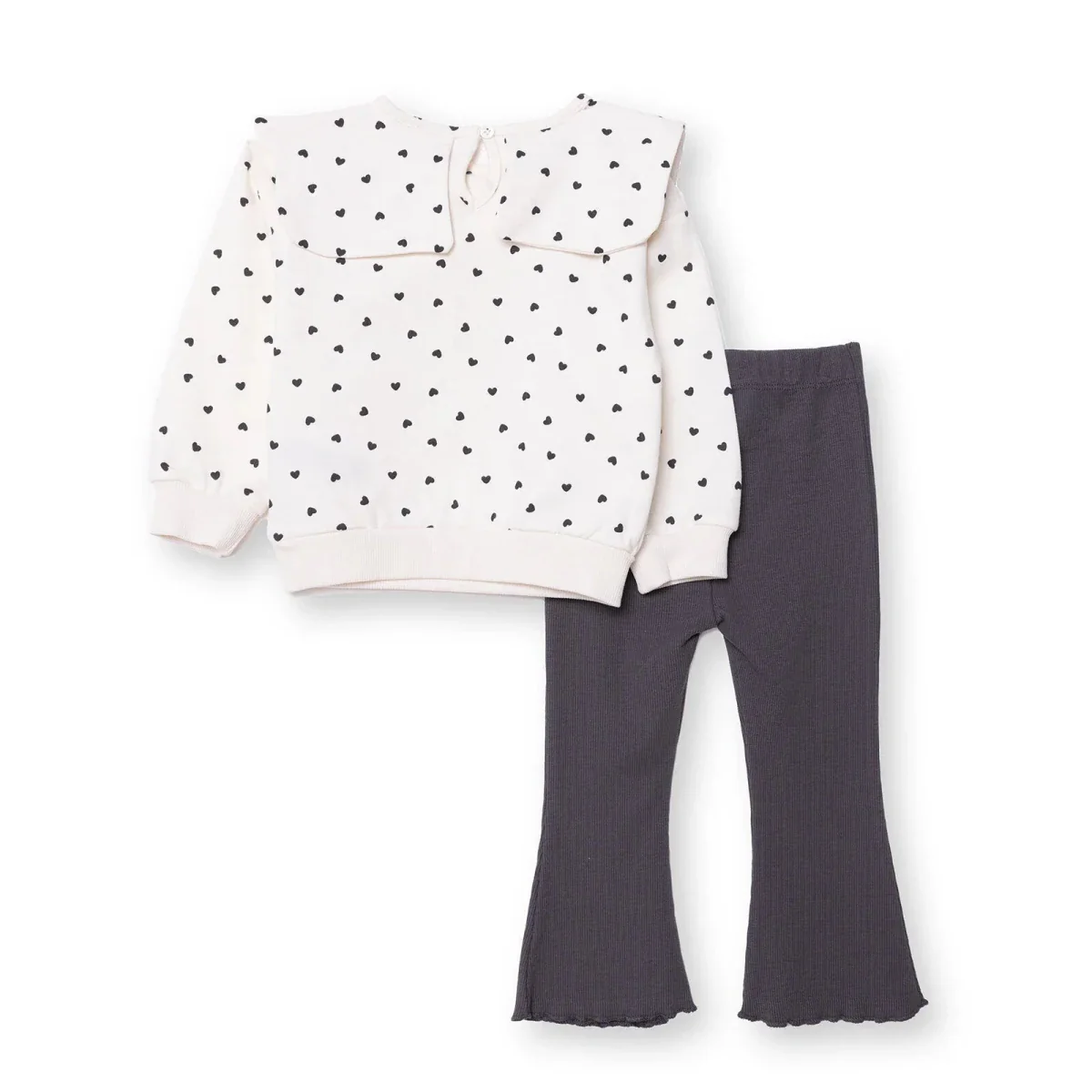 HelloBaby Blouse-Leggings - Ecru Printed - Image 2
