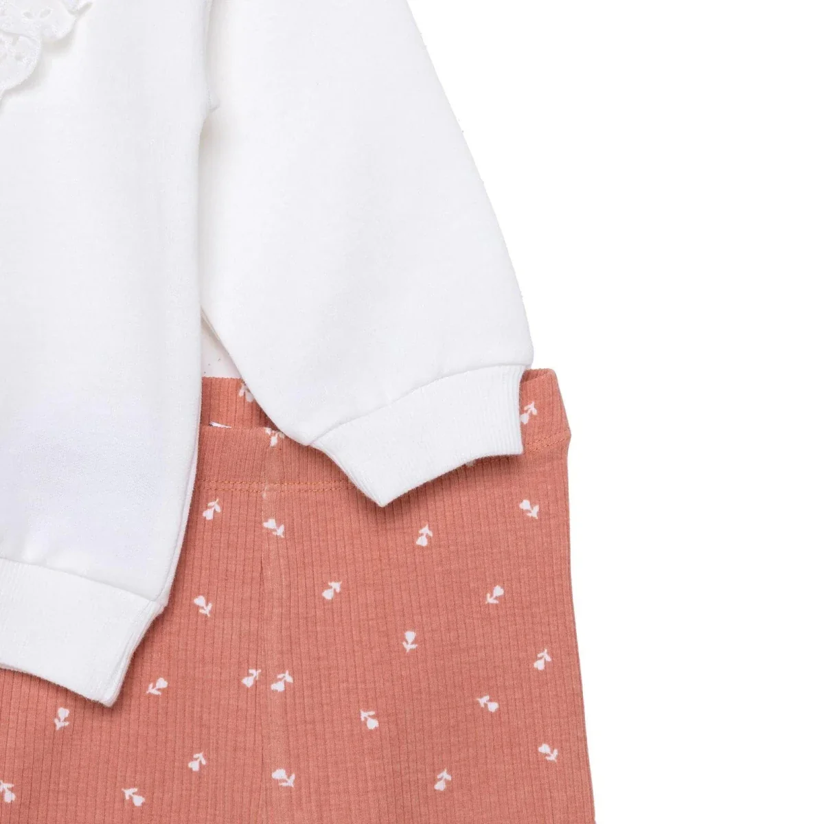 HelloBaby Blouse-Leggings - Ecru - Image 7