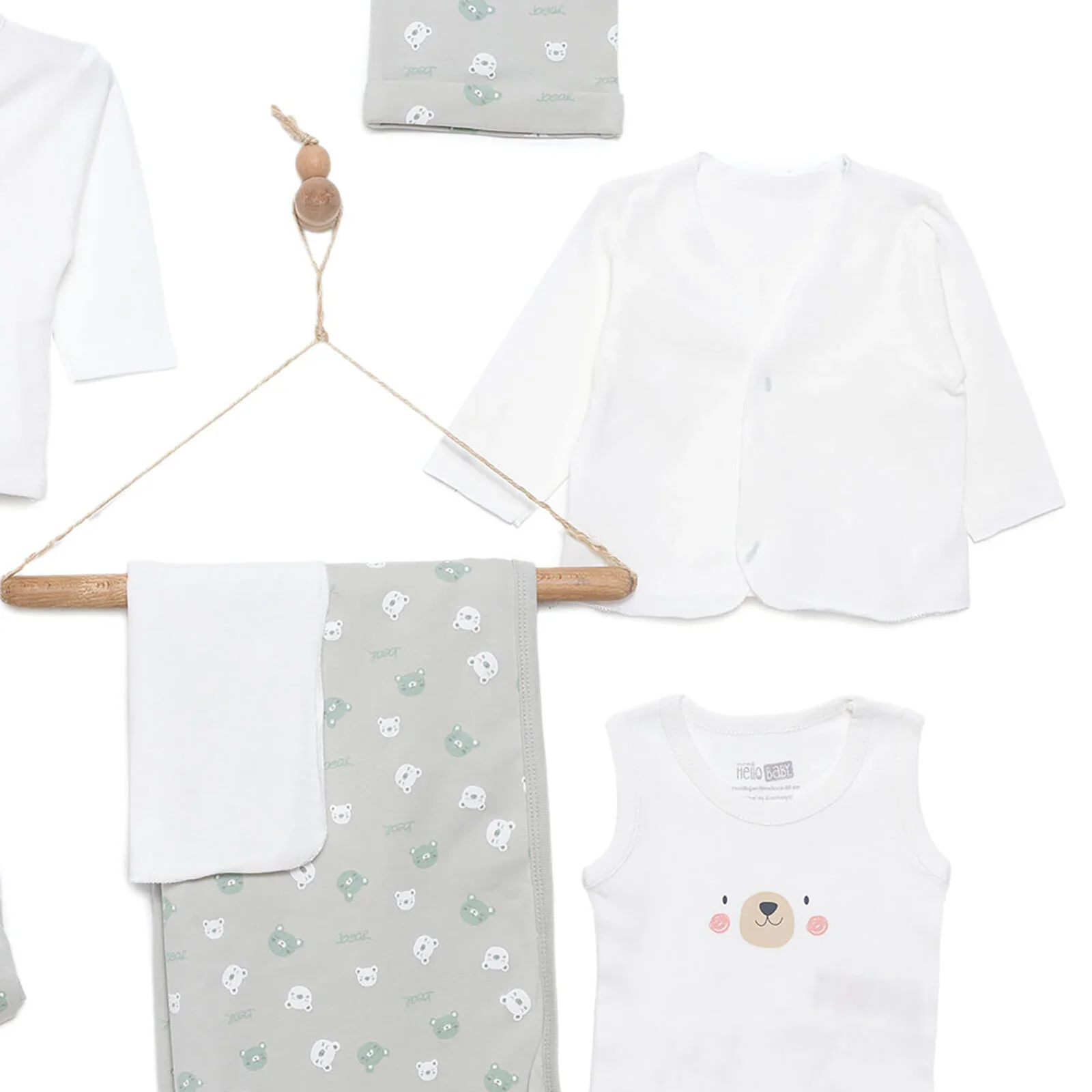 HelloBaby Boy 10pcs Newborn Set - Green - Image 4