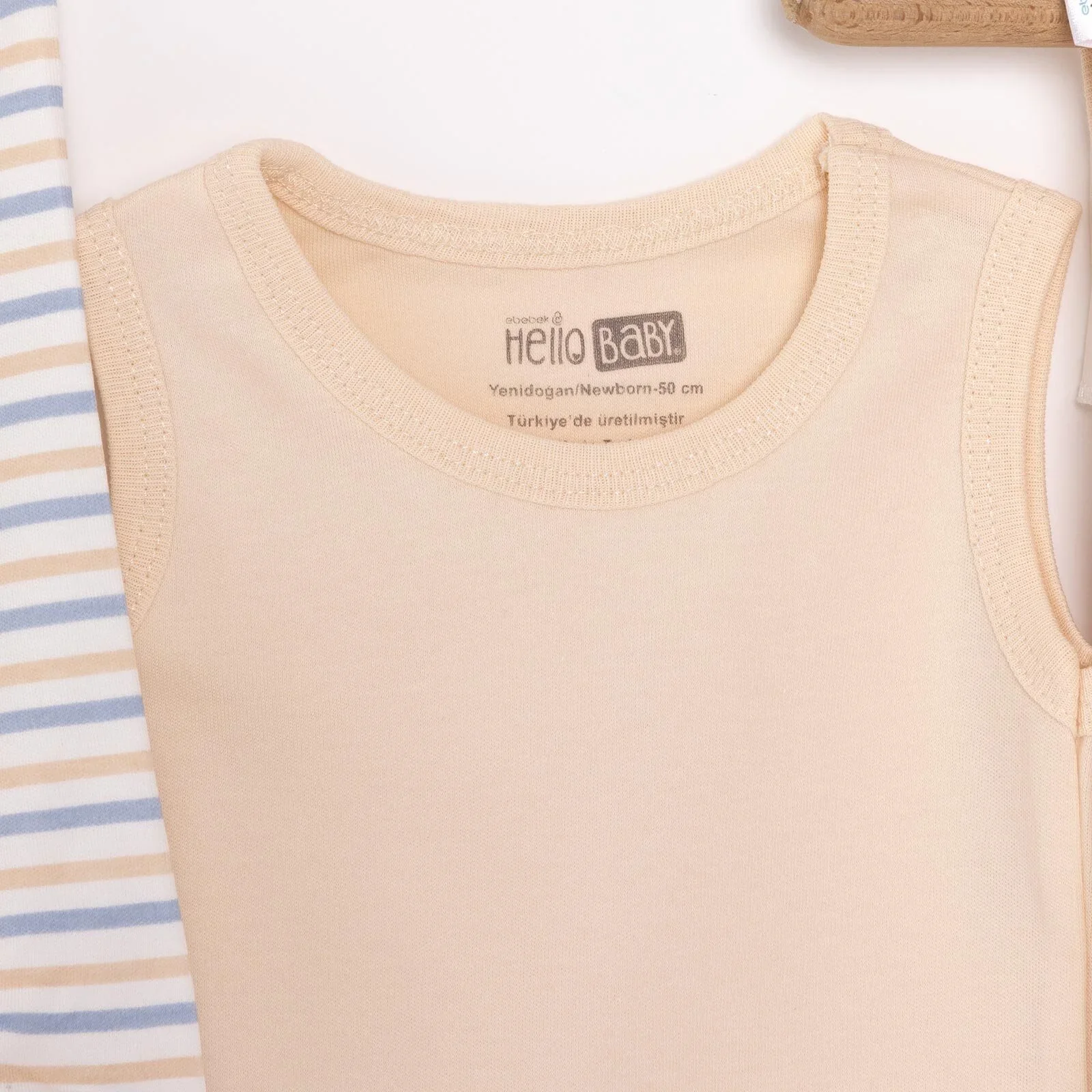 HelloBaby Boy 10 piece Newborn Set - Ecru - Image 4