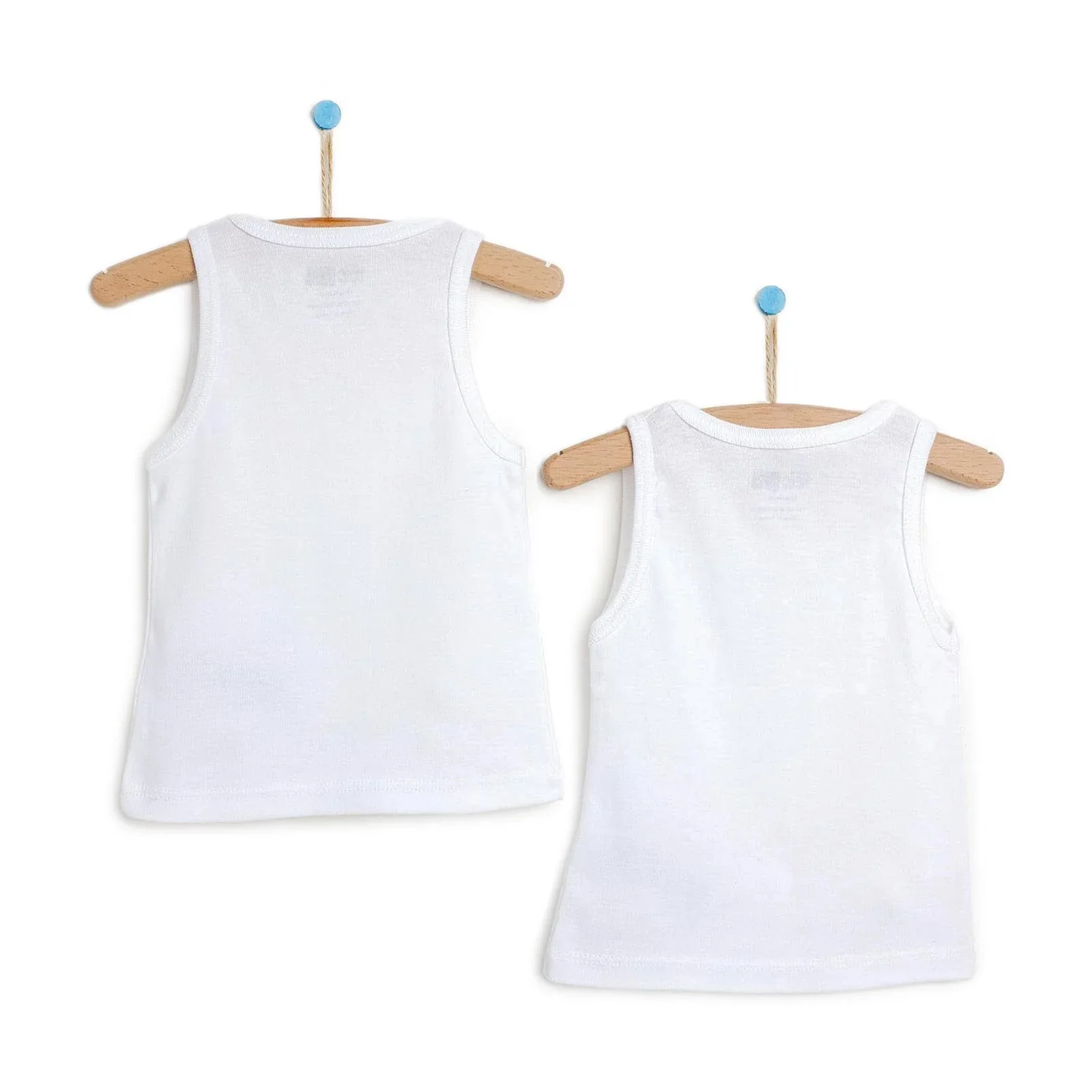 HelloBaby Boy 2-Pack Tanks - White - Image 2