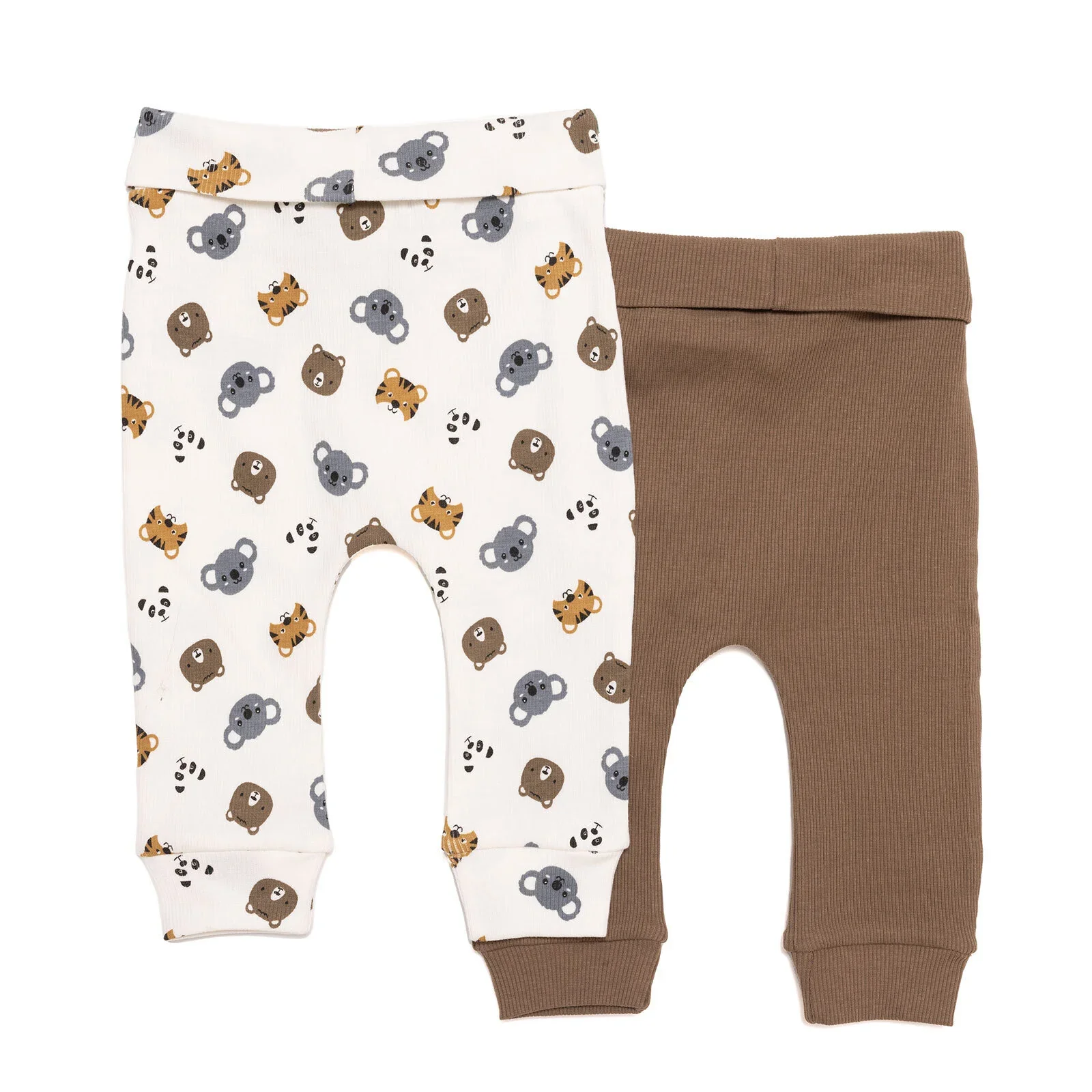 HelloBaby Boy 2 Piece Footles Bottom - Light Brown - Image 2