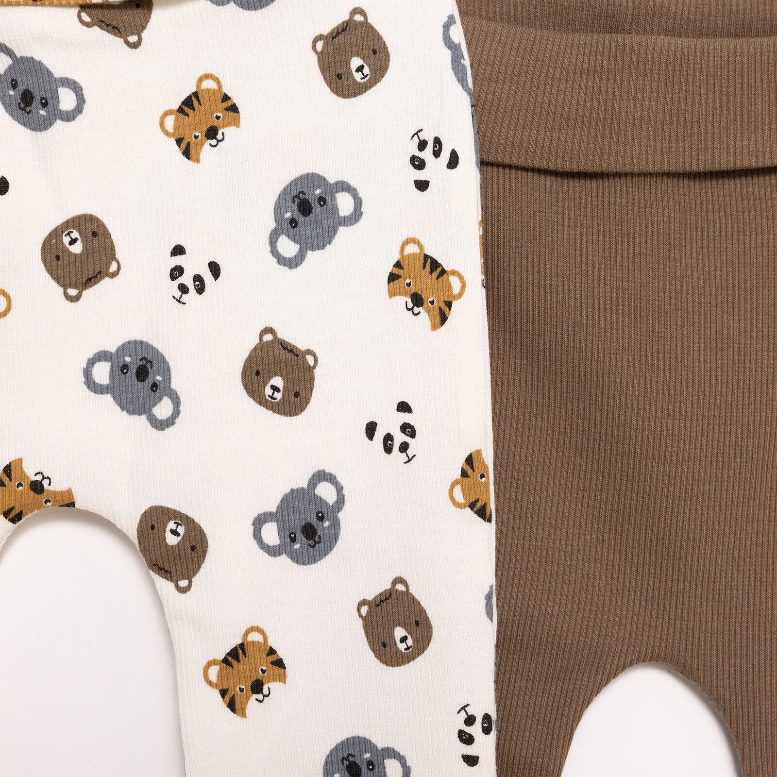 HelloBaby Boy 2 Piece Footles Bottom - Light Brown - Image 5