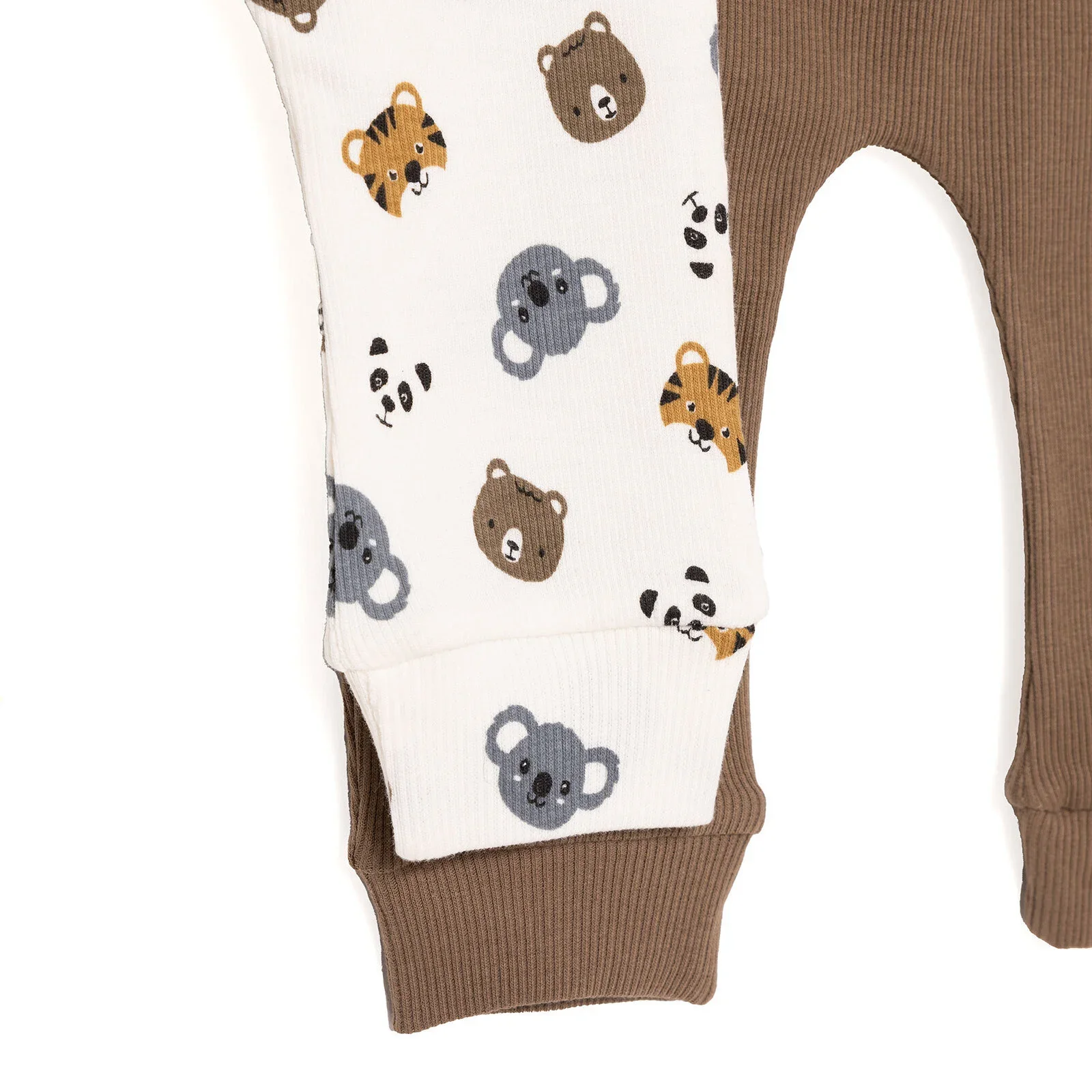 HelloBaby Boy 2 Piece Footles Bottom - Light Brown - Image 7
