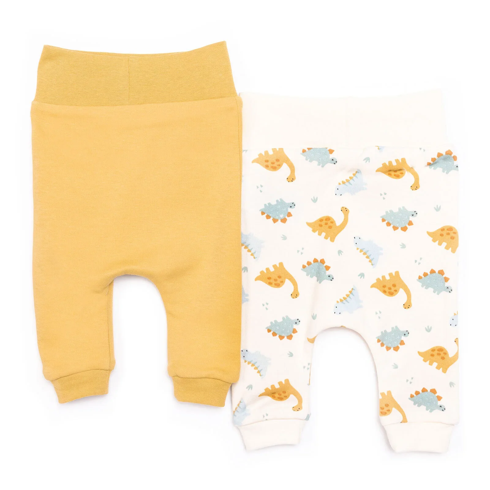 HelloBaby Boy 2 Piece Footles Bottom - Mustard - Image 2
