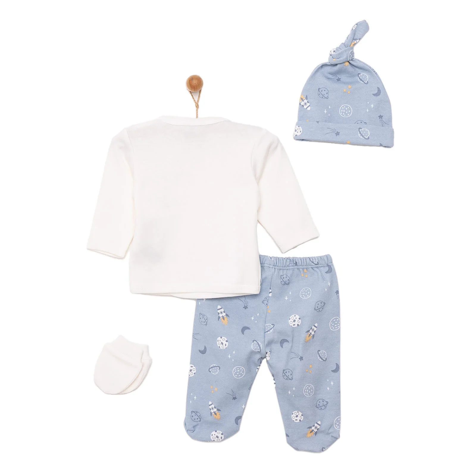 HelloBaby Boy 5 Piece Newborn Gift Set - Blue - Image 2