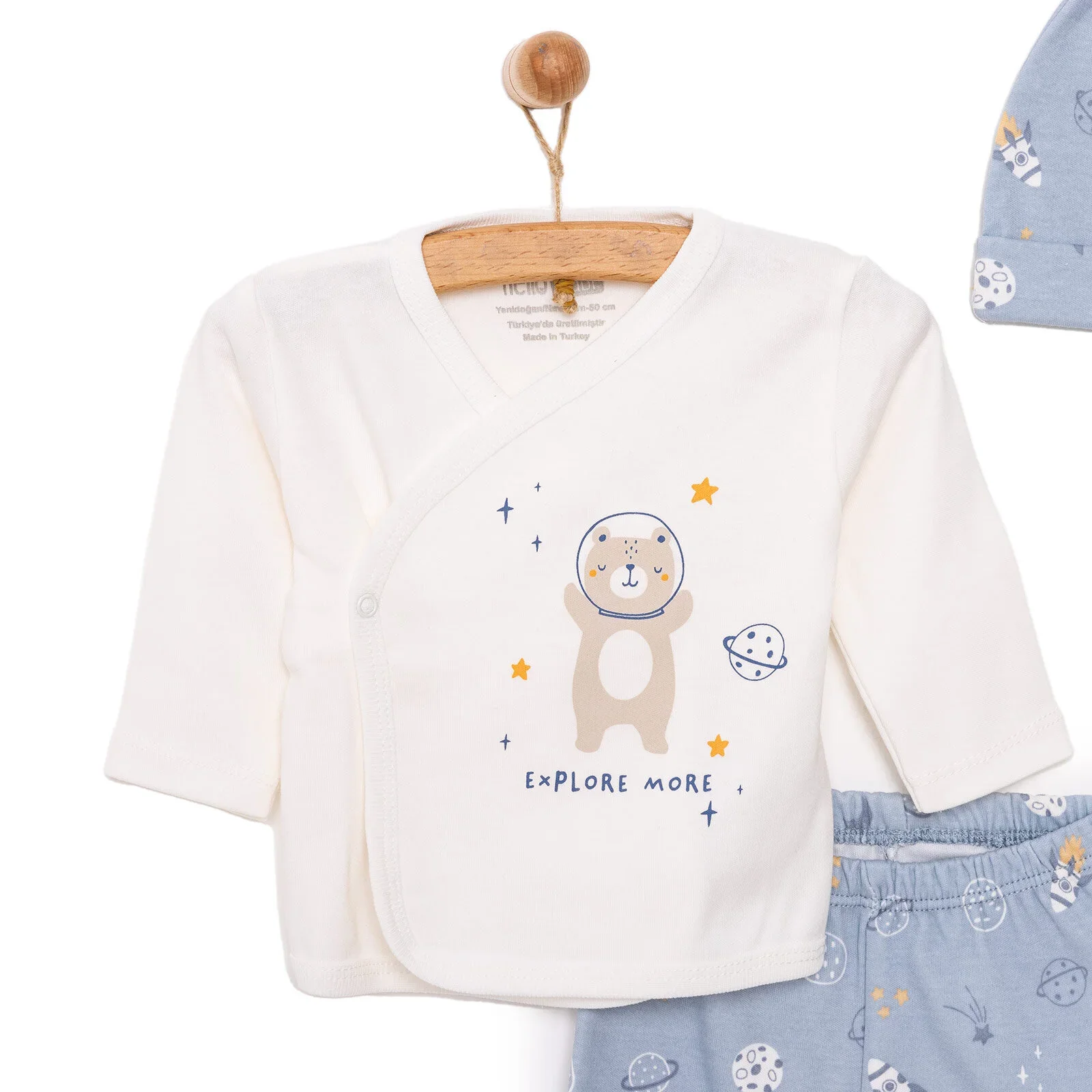 HelloBaby Boy 5 Piece Newborn Gift Set - Blue - Image 5