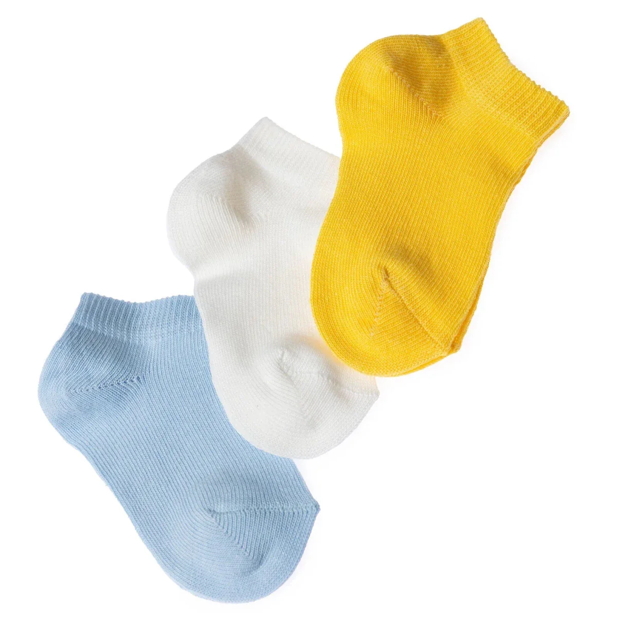 HelloBaby Boy Ankle Socks 3 Pack - Blue - Image 2