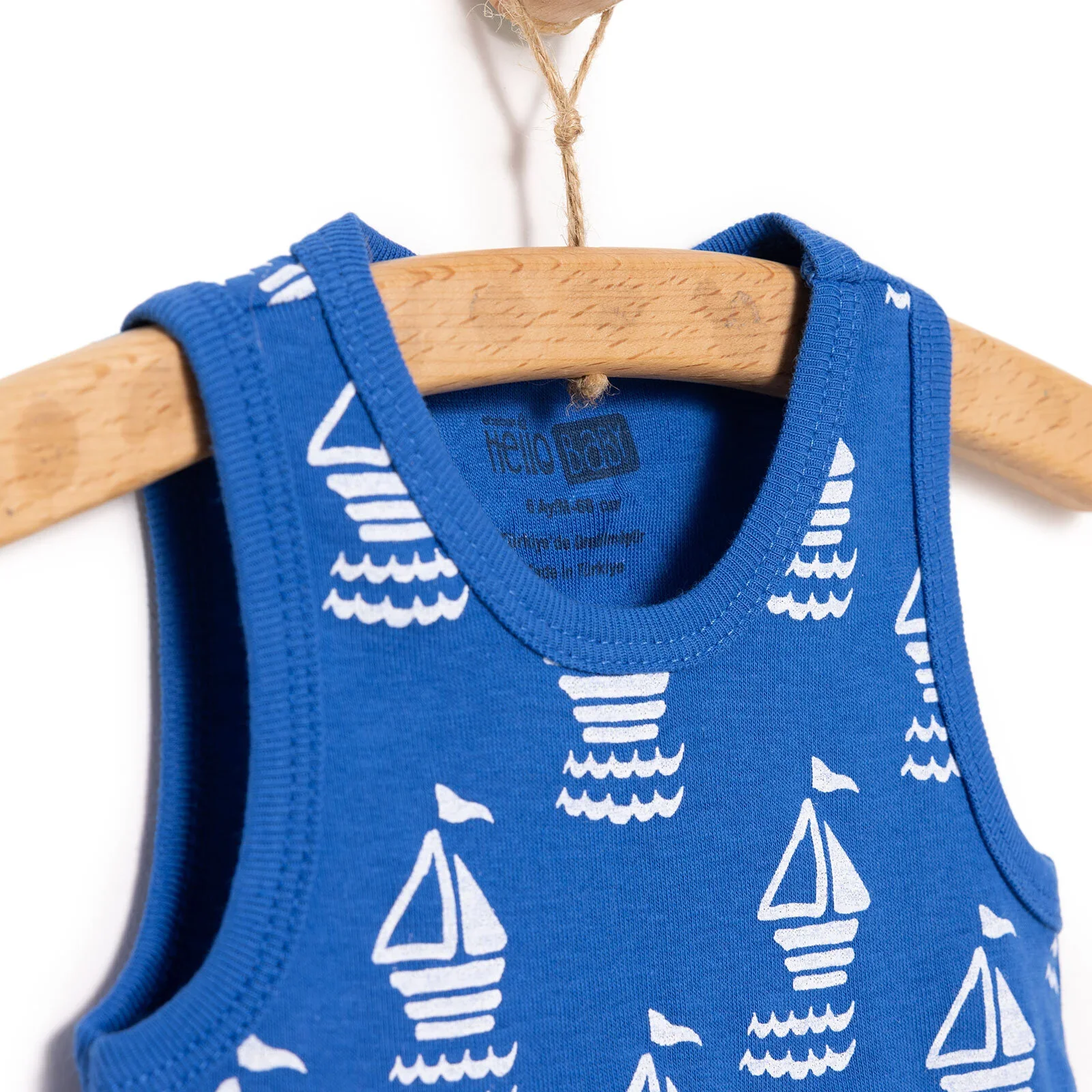 HelloBaby Boy Athlete Bodysuit - Navy Blue - Image 4