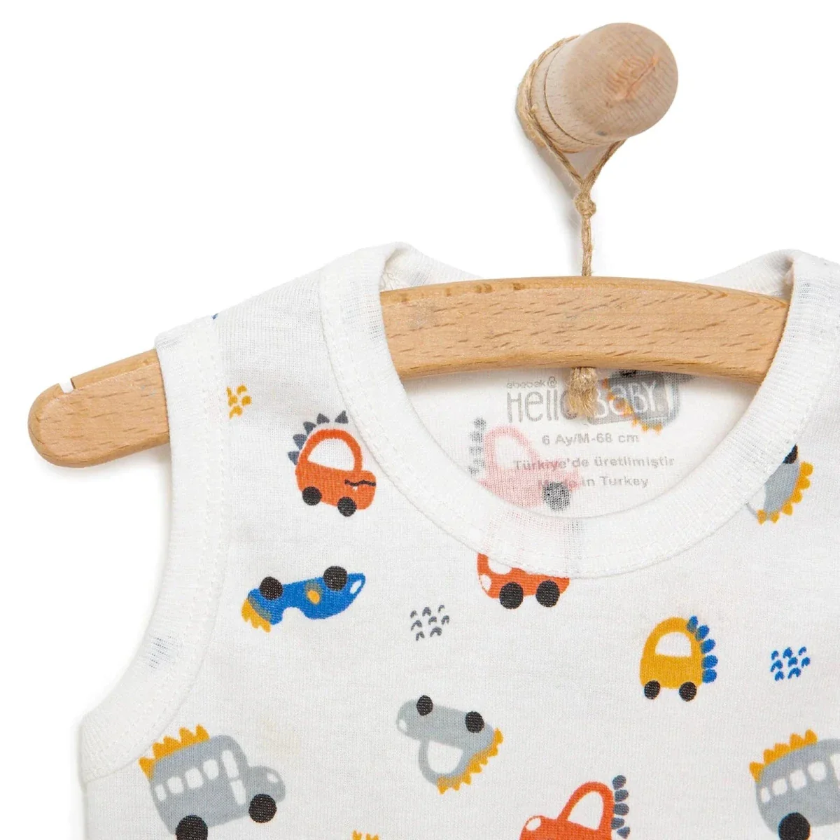 HelloBaby Boy Athlete Bodysuit - White - Image 4