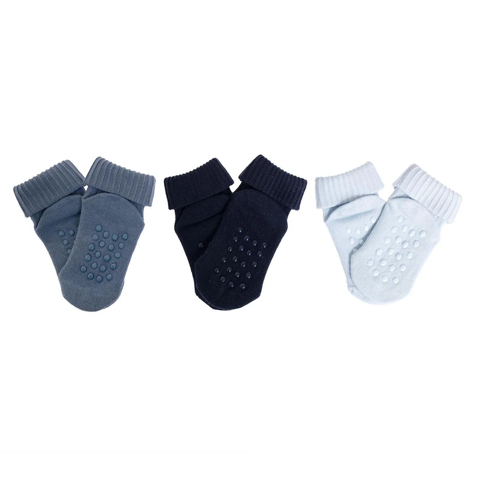 HelloBaby Boy Baby Socks 3 Pack - Blue - Image 3